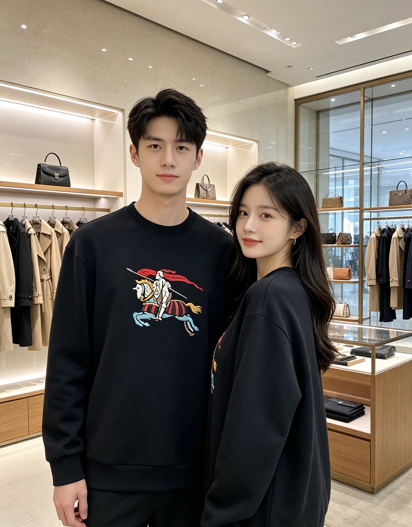 Burberry 巴宝莉 2026秋冬经典骑士战马刺绣圆领卫衣 原版辅料完整复刻，高品质空气层面料，触感柔软垂顺不易变形