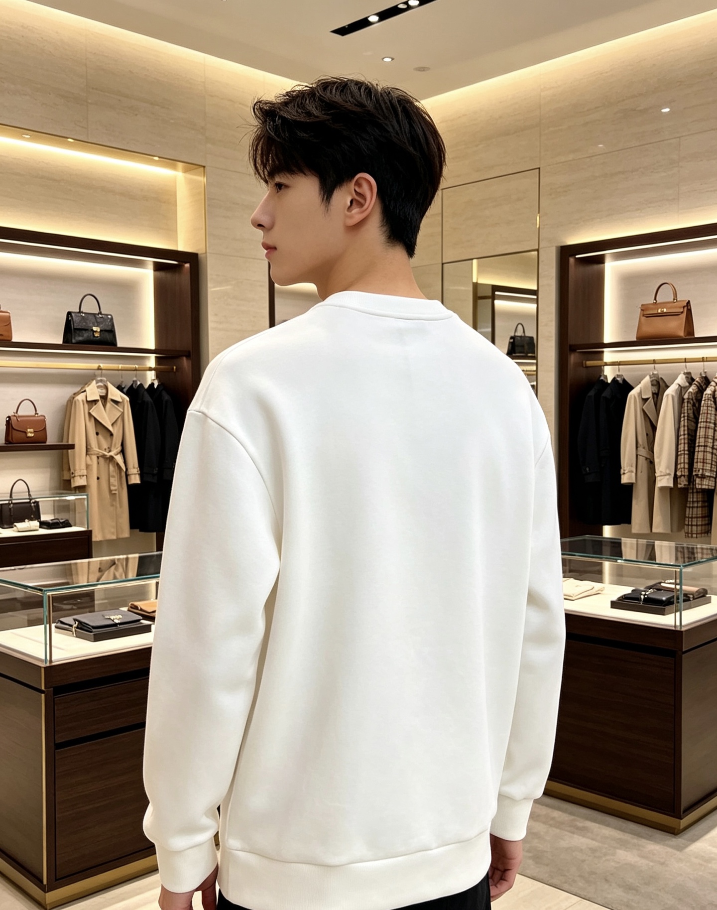 Burberry 巴宝莉 2026秋冬蓝色字母刺绣战马布标圆领卫衣 原版辅料完整复刻，高品质空气层面料，触感细腻亲肤。胸