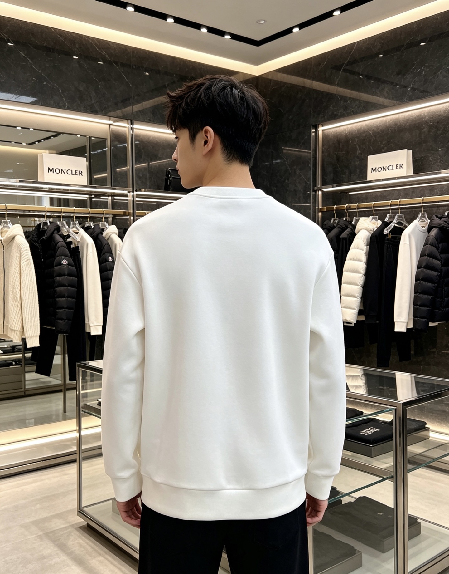 Moncler 蒙口 2026秋冬新款口袋徽章圆领卫衣，原版五金辅料完整复刻，高品质空气层面料，软糯挺括不易变形，版型宽