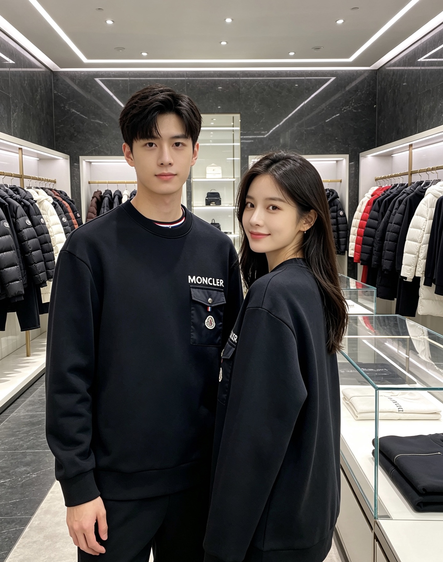 Moncler 蒙口 2026秋冬新款口袋徽章圆领卫衣，原版五金辅料完整复刻，高品质空气层面料，软糯挺括不易变形，版型宽