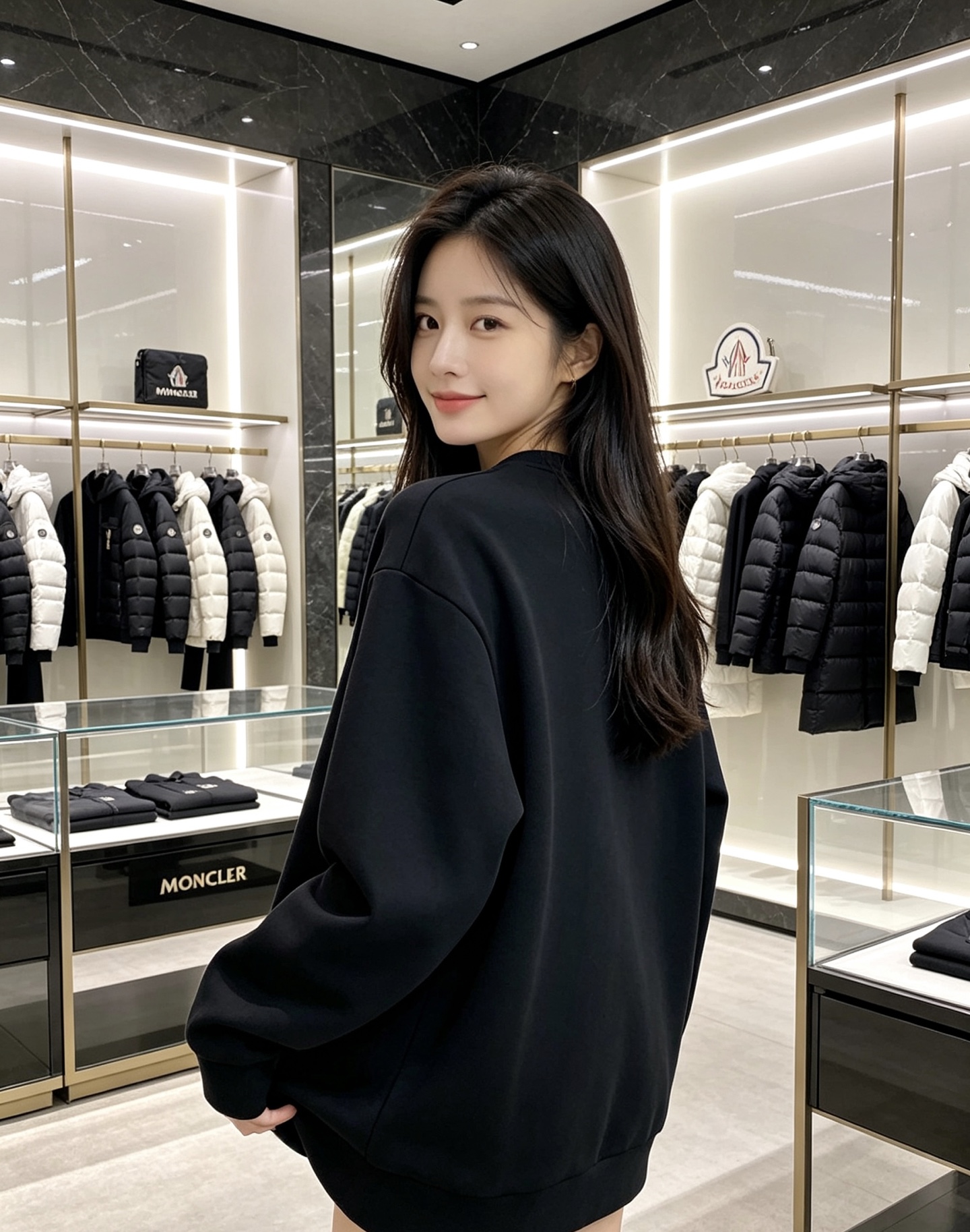 Moncler 蒙口 2026秋冬新款口袋徽章圆领卫衣，原版五金辅料完整复刻，高品质空气层面料，软糯挺括不易变形，版型宽