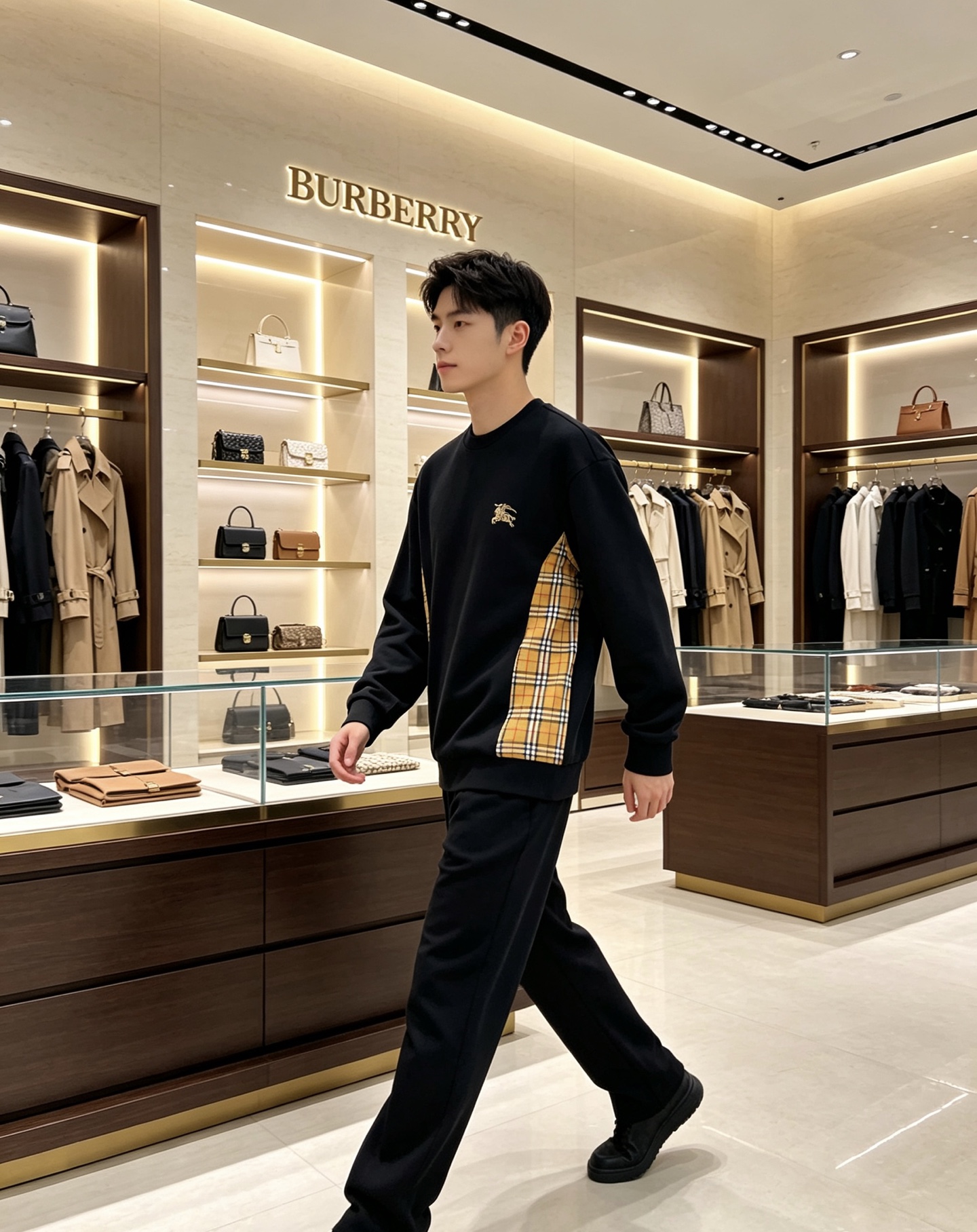 Burberry 巴宝莉 2026秋冬新款圆领卫衣 甄选高密空气层面料，透气垂顺，久穿不易起皱 胸口精致战马刺绣，侧边复