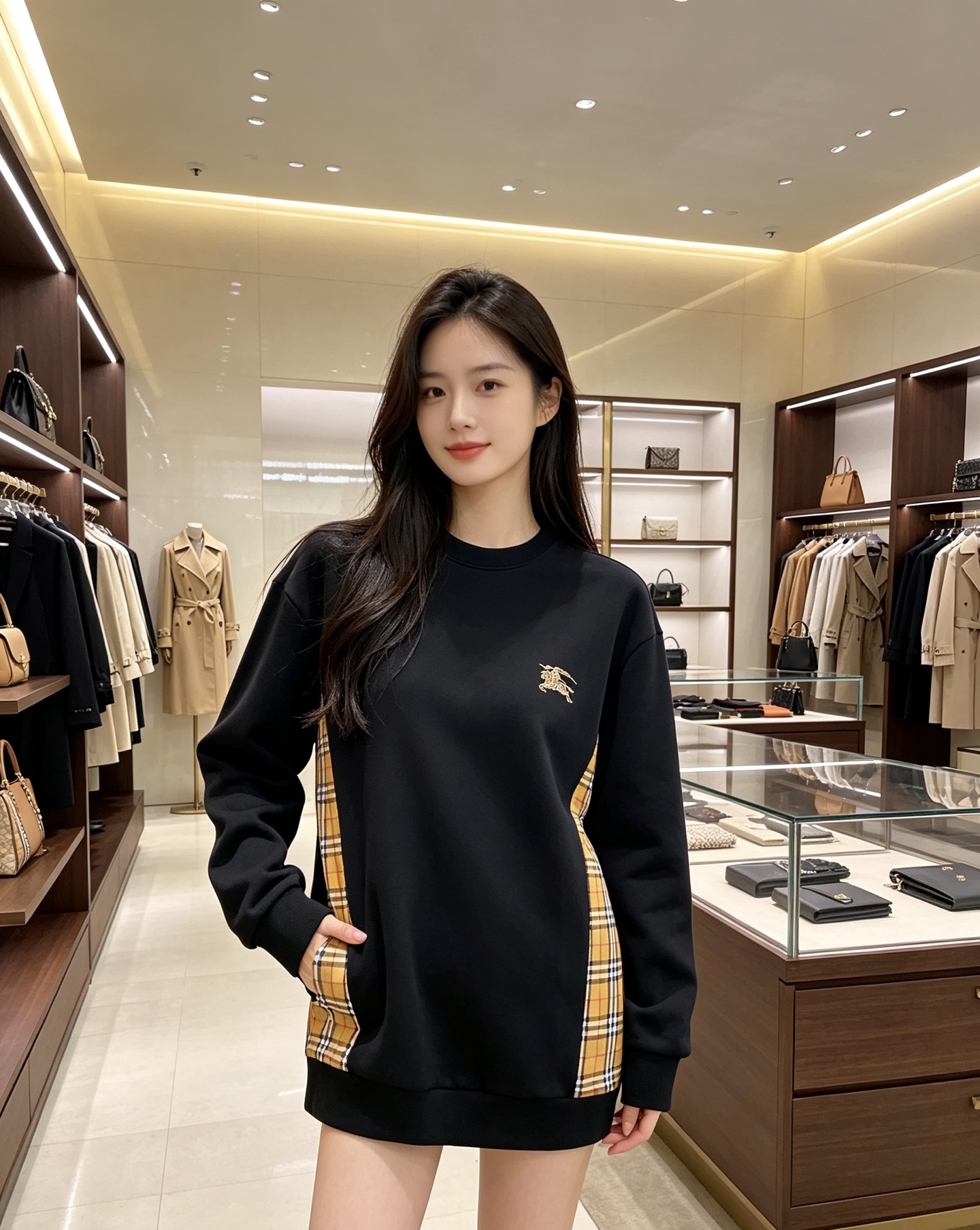 Burberry 巴宝莉 2026秋冬新款圆领卫衣 甄选高密空气层面料，透气垂顺，久穿不易起皱 胸口精致战马刺绣，侧边复