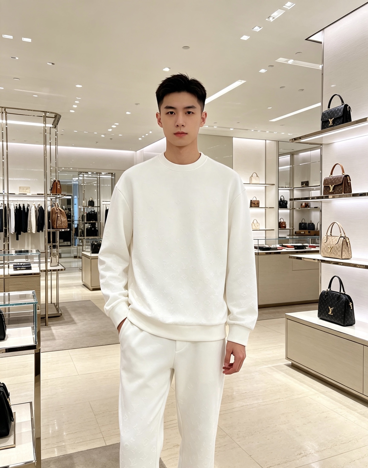 LOUIS VUITTON 路易威登 lv2026秋冬新款圆领卫衣 甄选高密空气层面料,挺括有型 通体暗纹浮雕老花满印设 LOUIS VUITTON 路易威登 lv2026秋冬新款圆领卫衣 甄选高密空气层面料,挺括有型 通体暗纹浮雕老花满印设