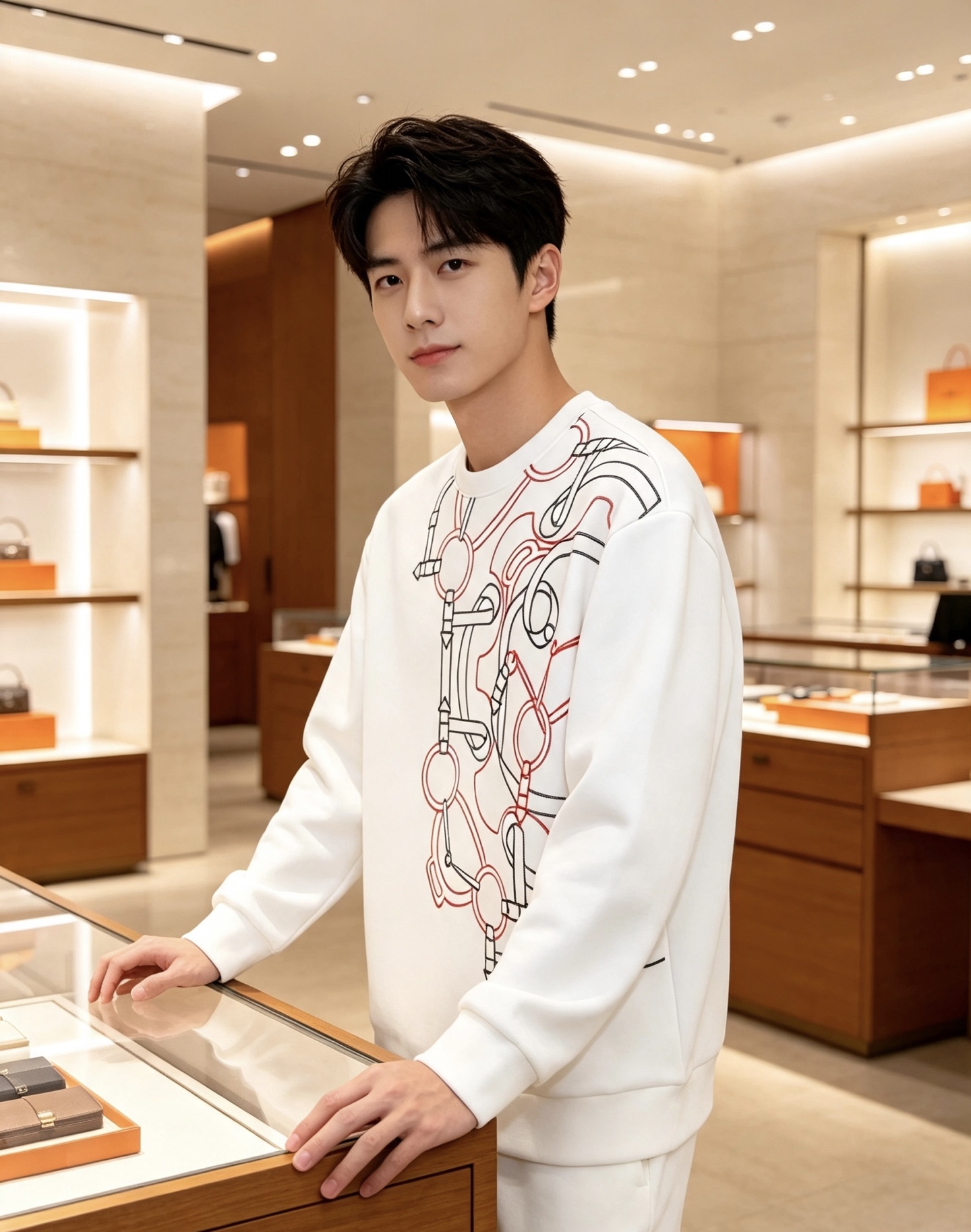 HERMÈS 爱马仕|2026秋冬新款圆领卫衣 甄选高密空气层面料,柔软亲肤,不易起皱变形 重工锁链马具线条,色彩层次丰 HERMÈS 爱马仕|2026秋冬新款圆领卫衣 甄选高密空气层面料,柔软亲肤,不易起皱变形 重工锁链马具线条,色彩层次丰