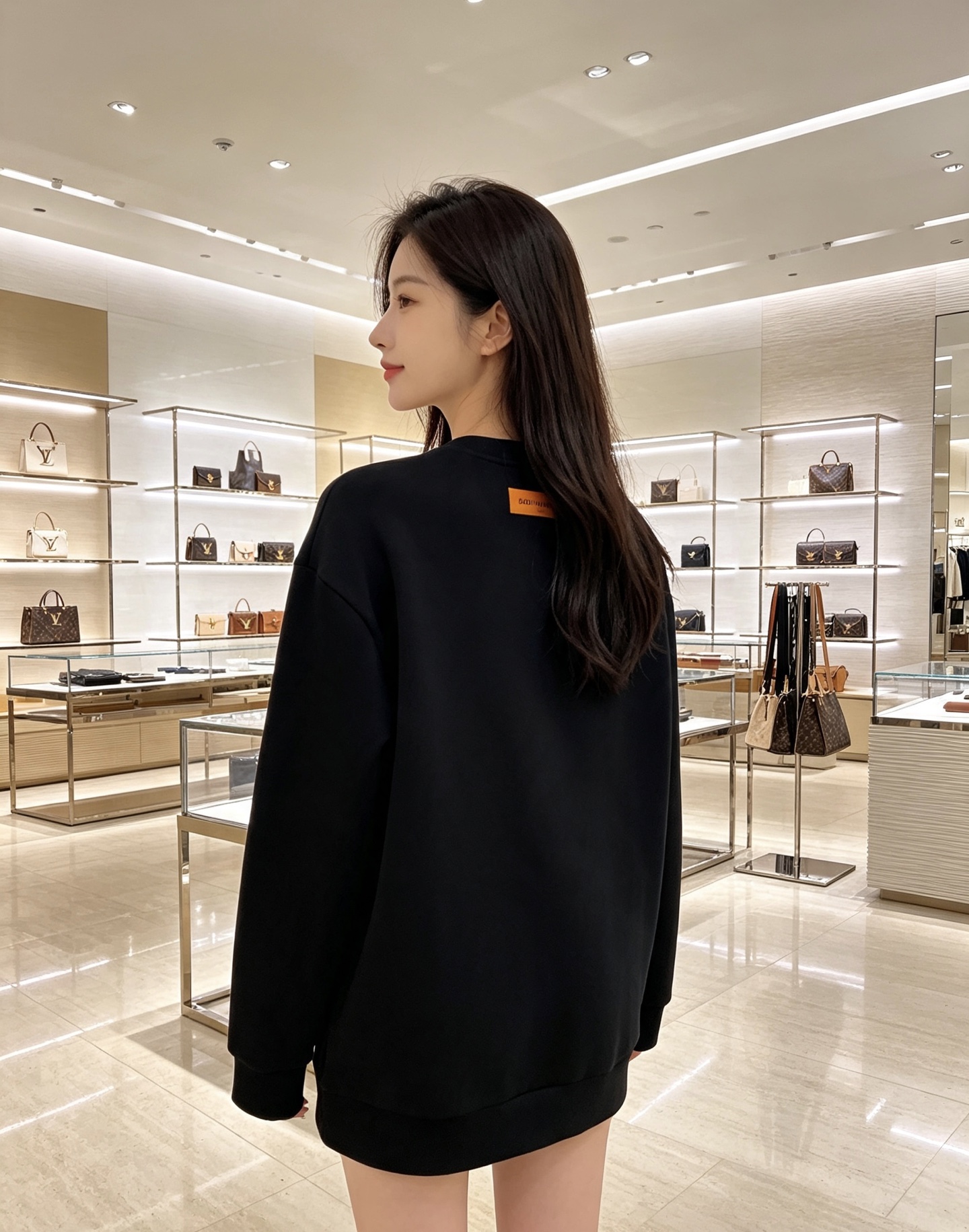 Louis Vuitton 路易威登 2026春夏粉蓝喷绘老花LV标识圆领卫衣 原版辅料完整复刻，高品质空气层面料，柔软