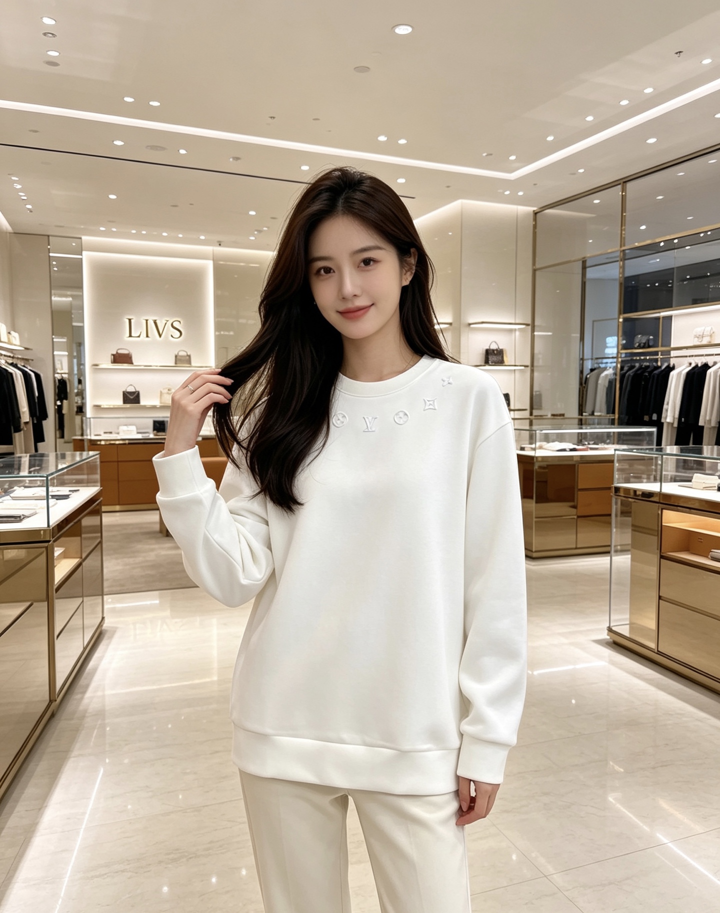 LOUIS VUITTON 路易威登 lv2026秋冬新款圆领卫衣 甄选高密空气层面料，柔软亲肤，不易起皱变形 领口环绕