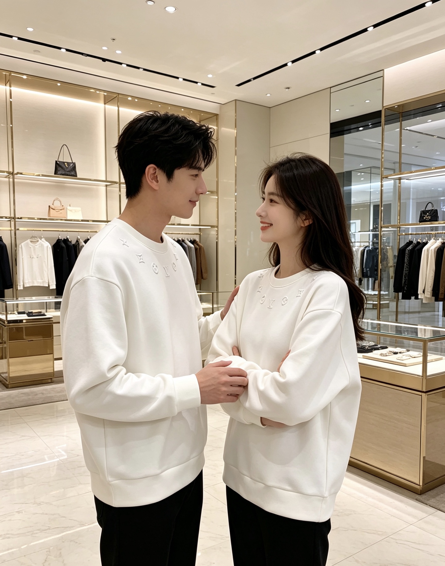 LOUIS VUITTON 路易威登 lv2026秋冬新款圆领卫衣 甄选高密空气层面料，柔软亲肤，不易起皱变形 领口环绕