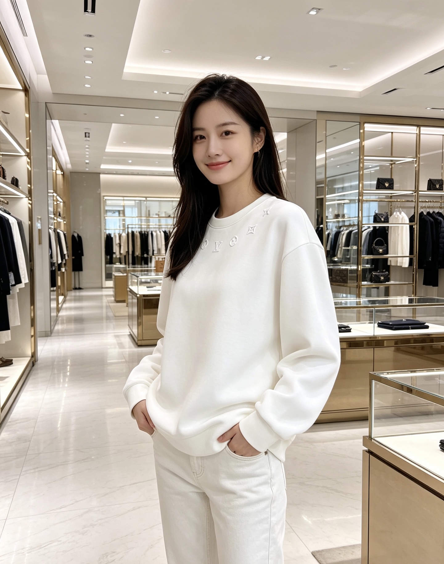 LOUIS VUITTON 路易威登 lv2026秋冬新款圆领卫衣 甄选高密空气层面料，柔软亲肤，不易起皱变形 领口环绕