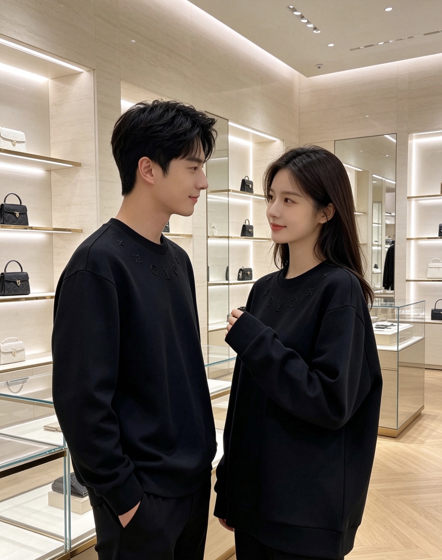 LOUIS VUITTON 路易威登 lv2026秋冬新款圆领卫衣 甄选高密空气层面料，柔软亲肤，不易起皱变形 领口环绕