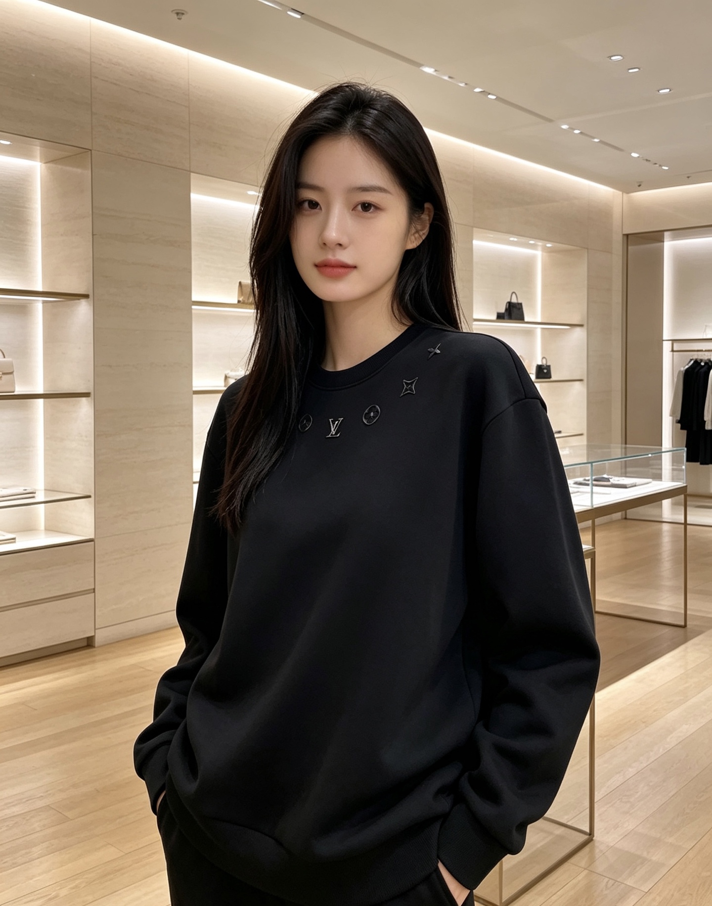 LOUIS VUITTON 路易威登 lv2026秋冬新款圆领卫衣 甄选高密空气层面料，柔软亲肤，不易起皱变形 领口环绕