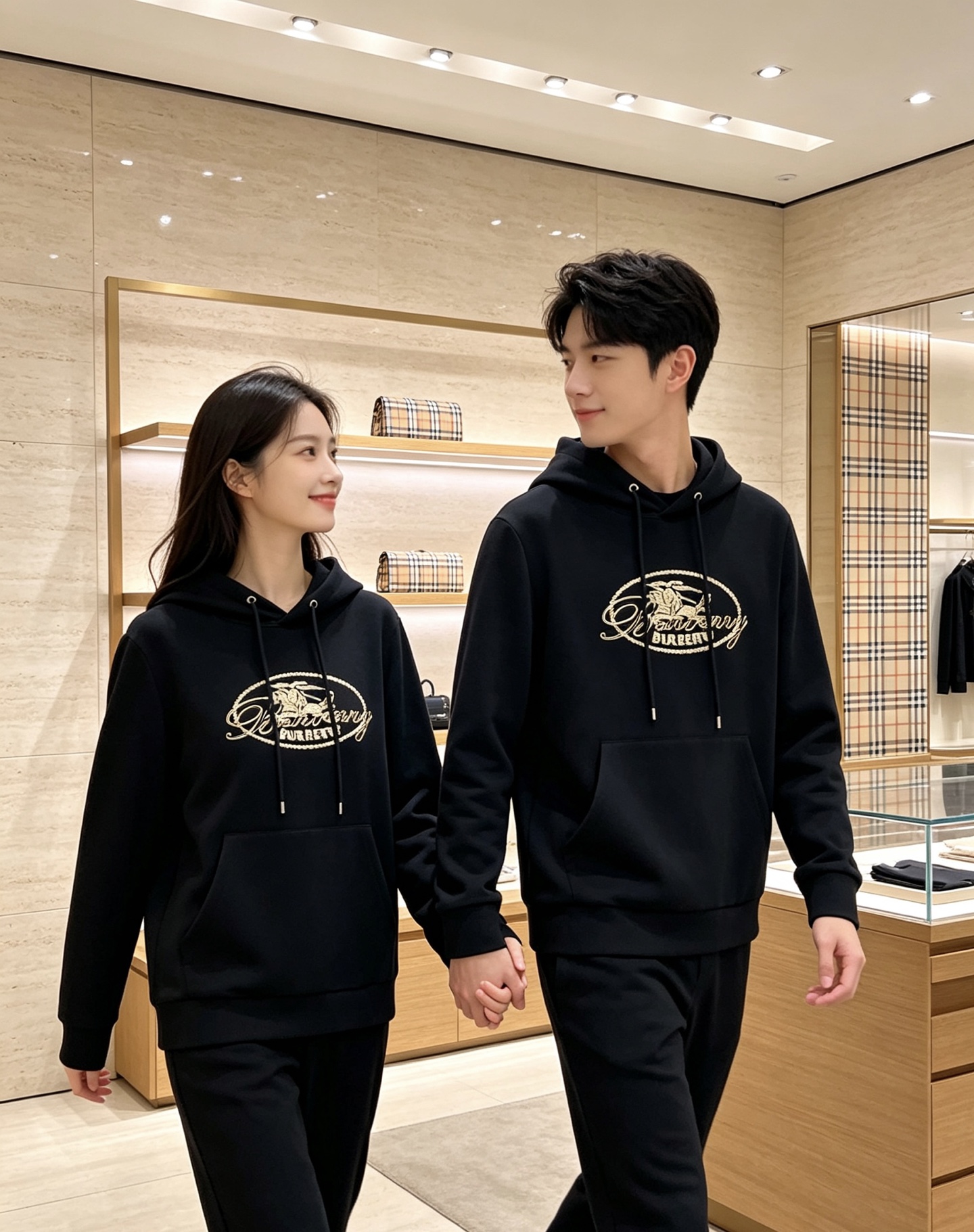 BURBERRY 巴宝莉 2026秋冬新款连帽卫衣 甄选高密空气层面料，柔软亲肤，不易起皱变形 胸前椭圆复古字母战马印花