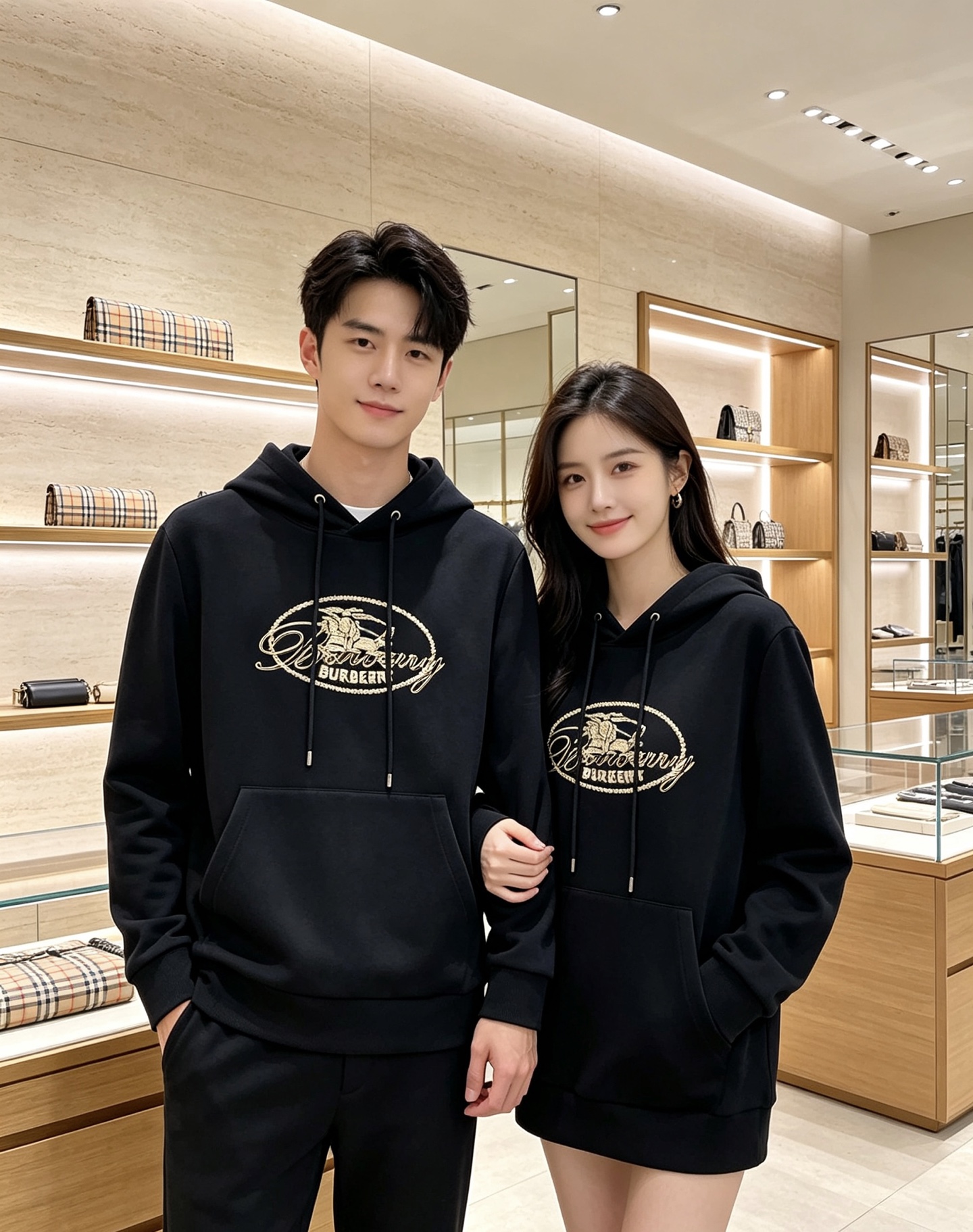 BURBERRY 巴宝莉 2026秋冬新款连帽卫衣 甄选高密空气层面料，柔软亲肤，不易起皱变形 胸前椭圆复古字母战马印花