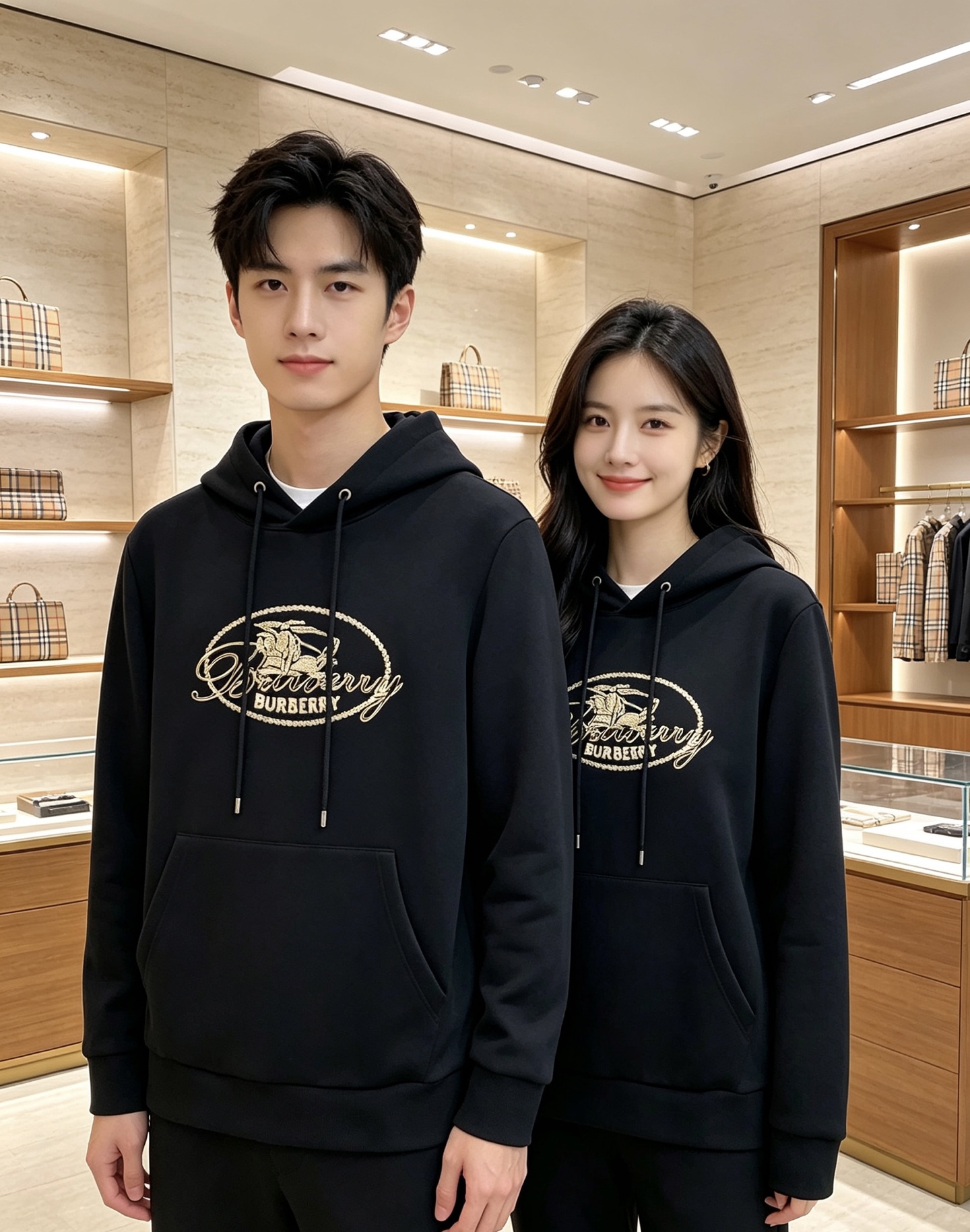 BURBERRY 巴宝莉 2026秋冬新款连帽卫衣 甄选高密空气层面料，柔软亲肤，不易起皱变形 胸前椭圆复古字母战马印花