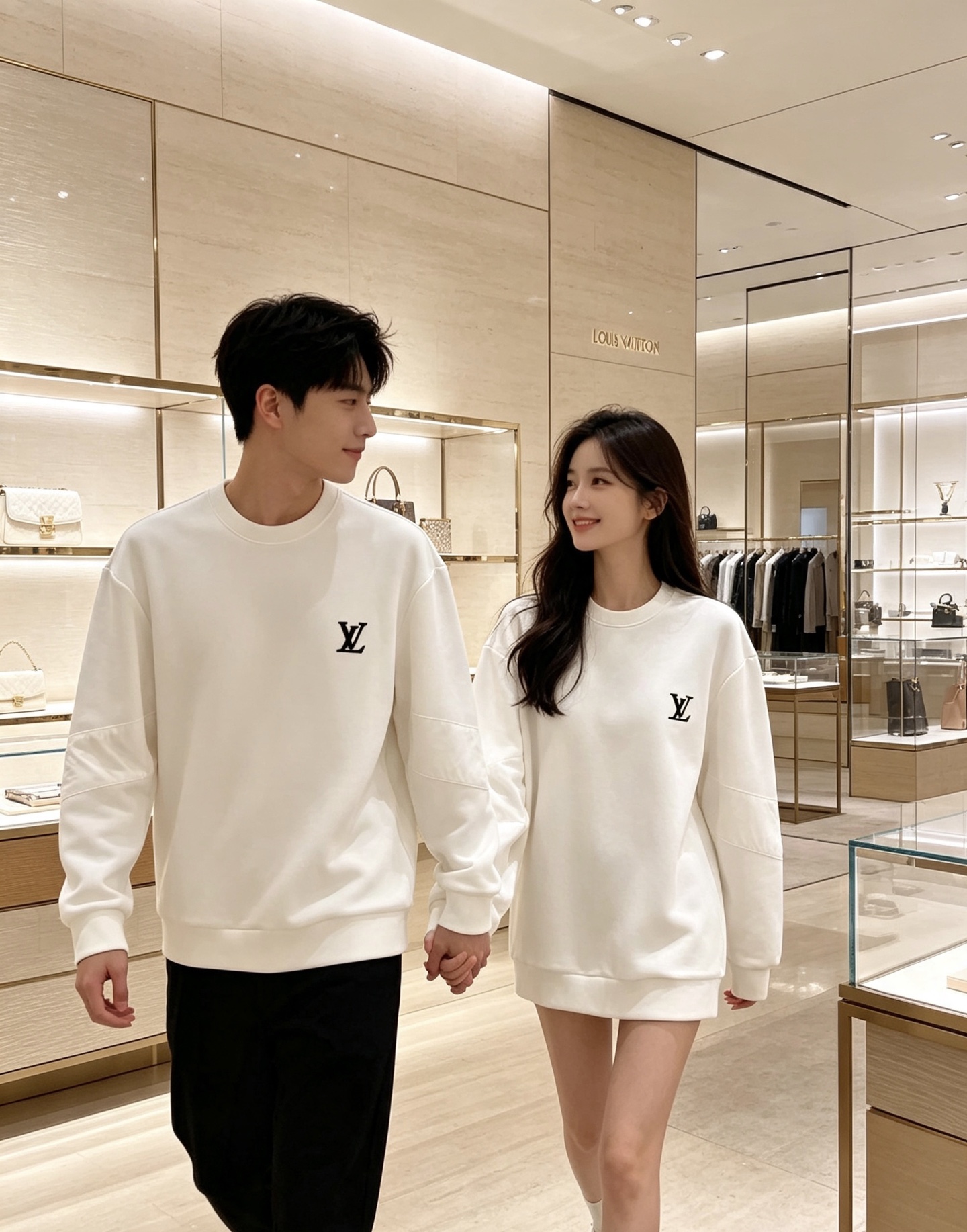 LOUIS VUITTON 路易威登｜2026秋冬新款圆领卫衣 甄选高密空气层面料，柔软亲肤，不易起皱变形 左胸精致LV