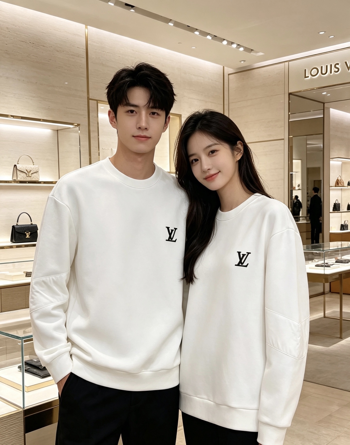 LOUIS VUITTON 路易威登｜2026秋冬新款圆领卫衣 甄选高密空气层面料，柔软亲肤，不易起皱变形 左胸精致LV