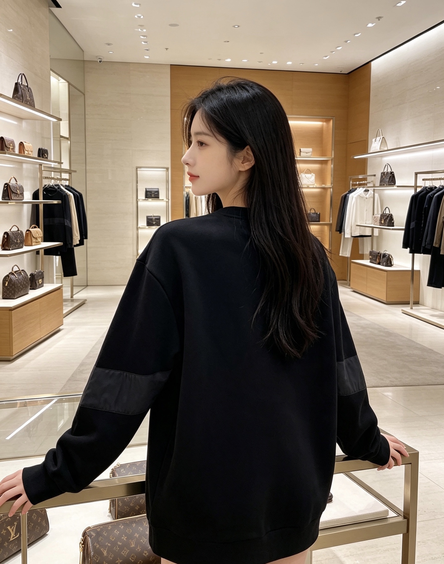LOUIS VUITTON 路易威登｜2026秋冬新款圆领卫衣 甄选高密空气层面料，柔软亲肤，不易起皱变形 左胸精致LV