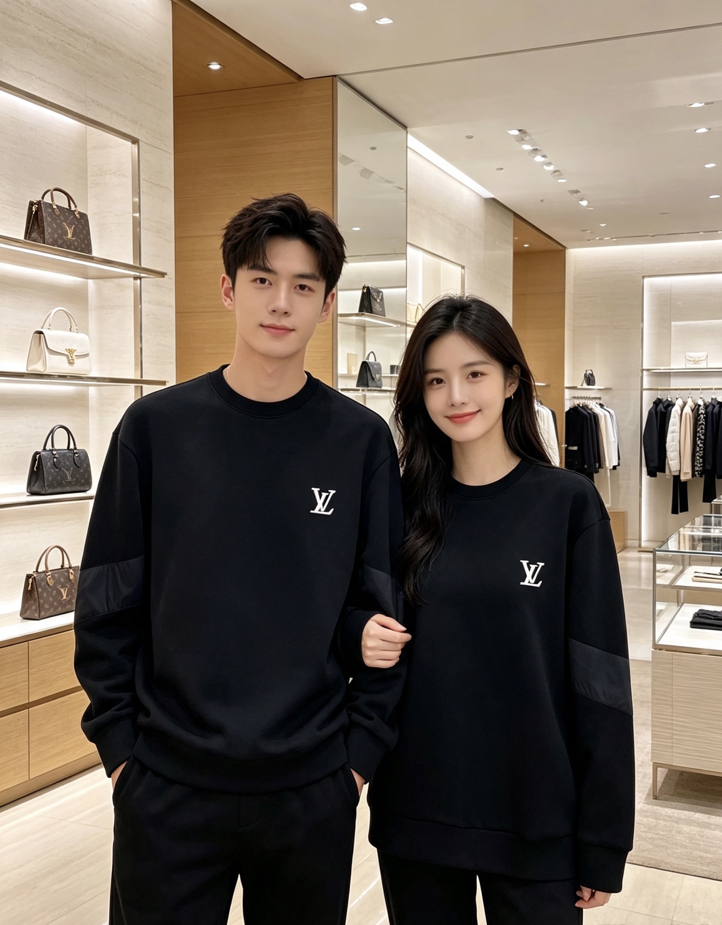 LOUIS VUITTON 路易威登｜2026秋冬新款圆领卫衣 甄选高密空气层面料，柔软亲肤，不易起皱变形 左胸精致LV