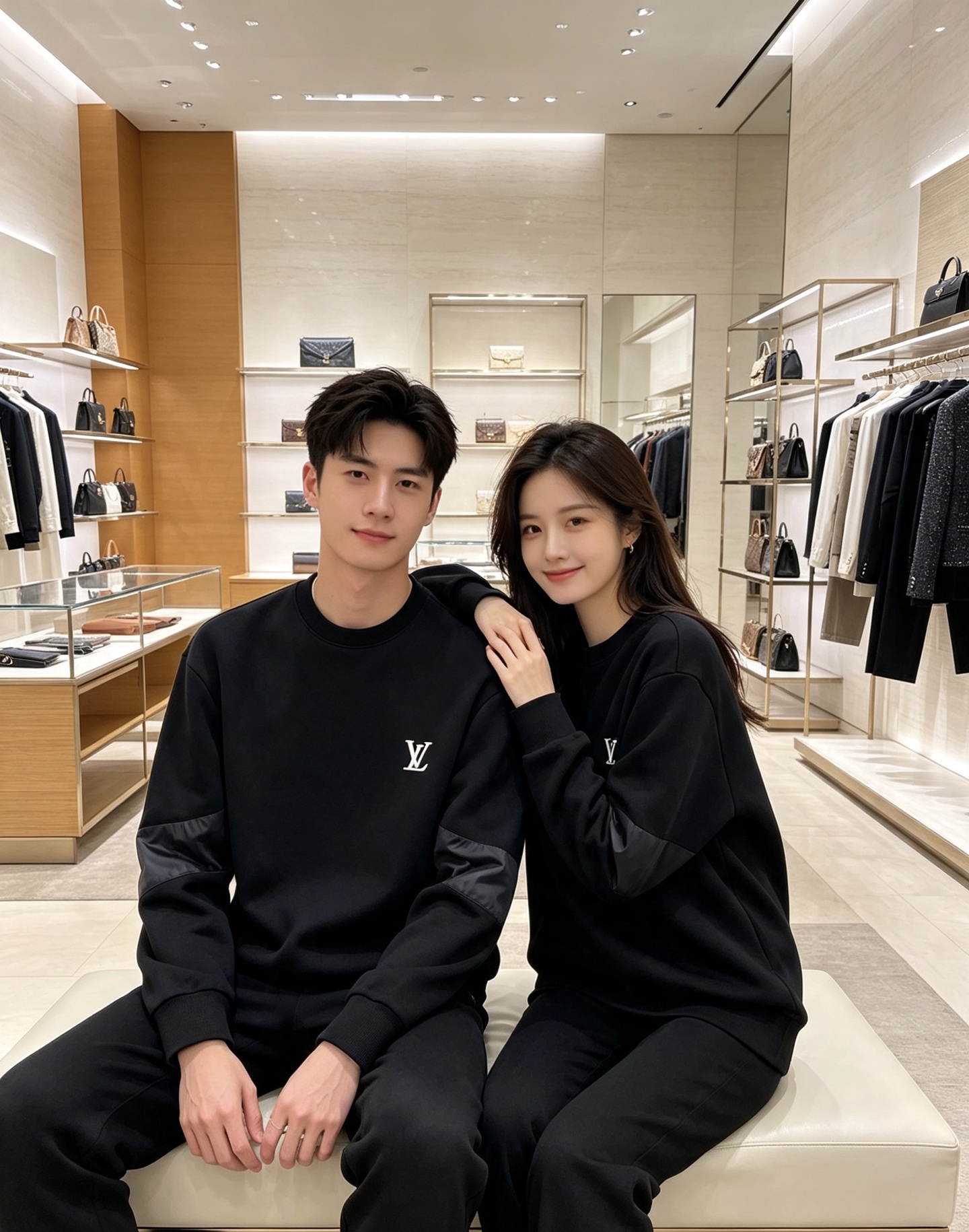 LOUIS VUITTON 路易威登｜2026秋冬新款圆领卫衣 甄选高密空气层面料，柔软亲肤，不易起皱变形 左胸精致LV