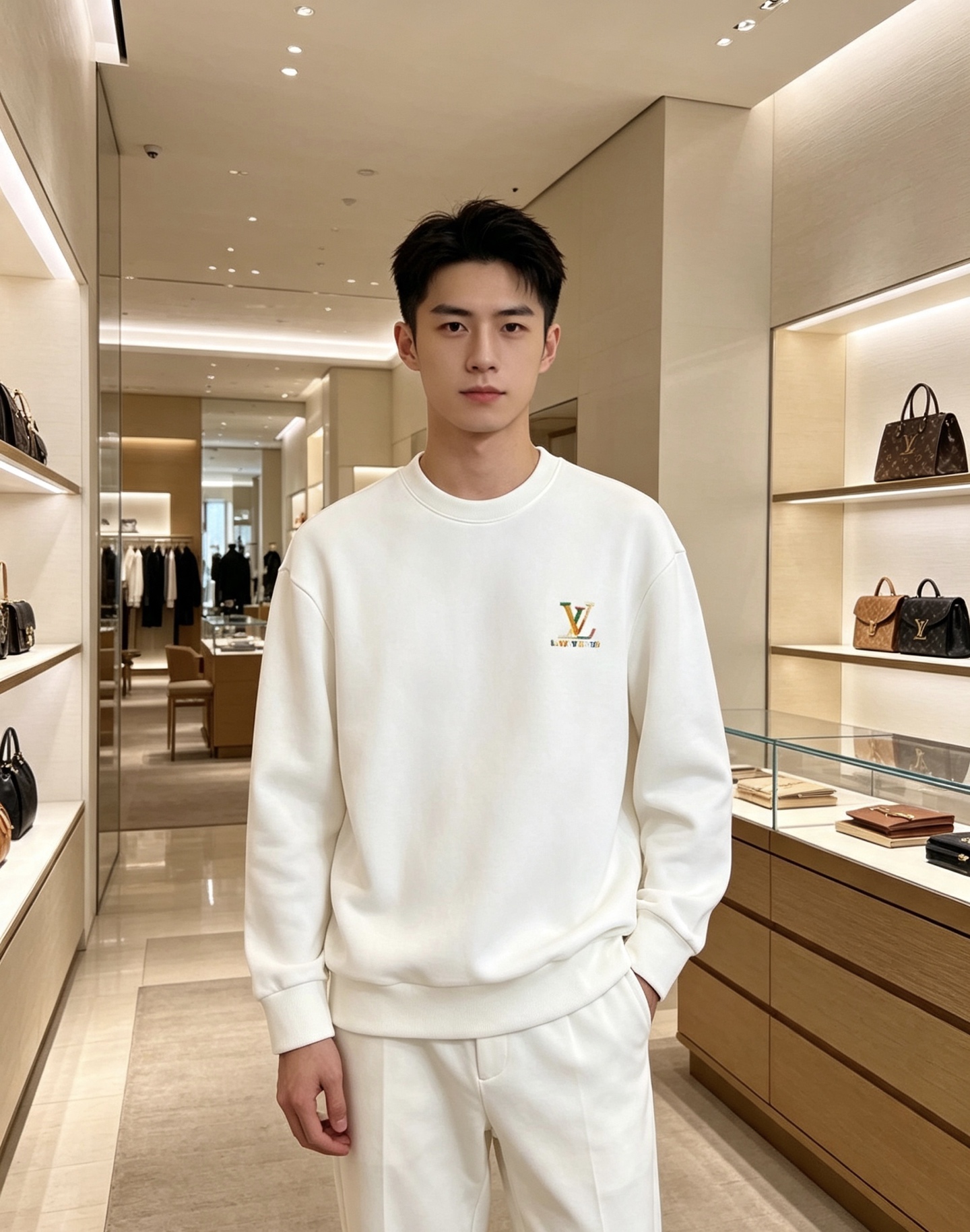 Louis Vuitton 路易威登 2026秋冬新款彩色刺绣LV圆领卫衣 原版五金辅料完整复刻，高品质空气层面料，软糯