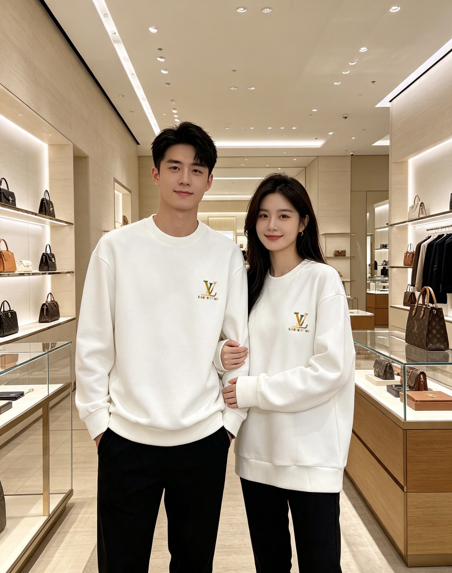Louis Vuitton 路易威登 2026秋冬新款彩色刺绣LV圆领卫衣 原版五金辅料完整复刻，高品质空气层面料，软糯