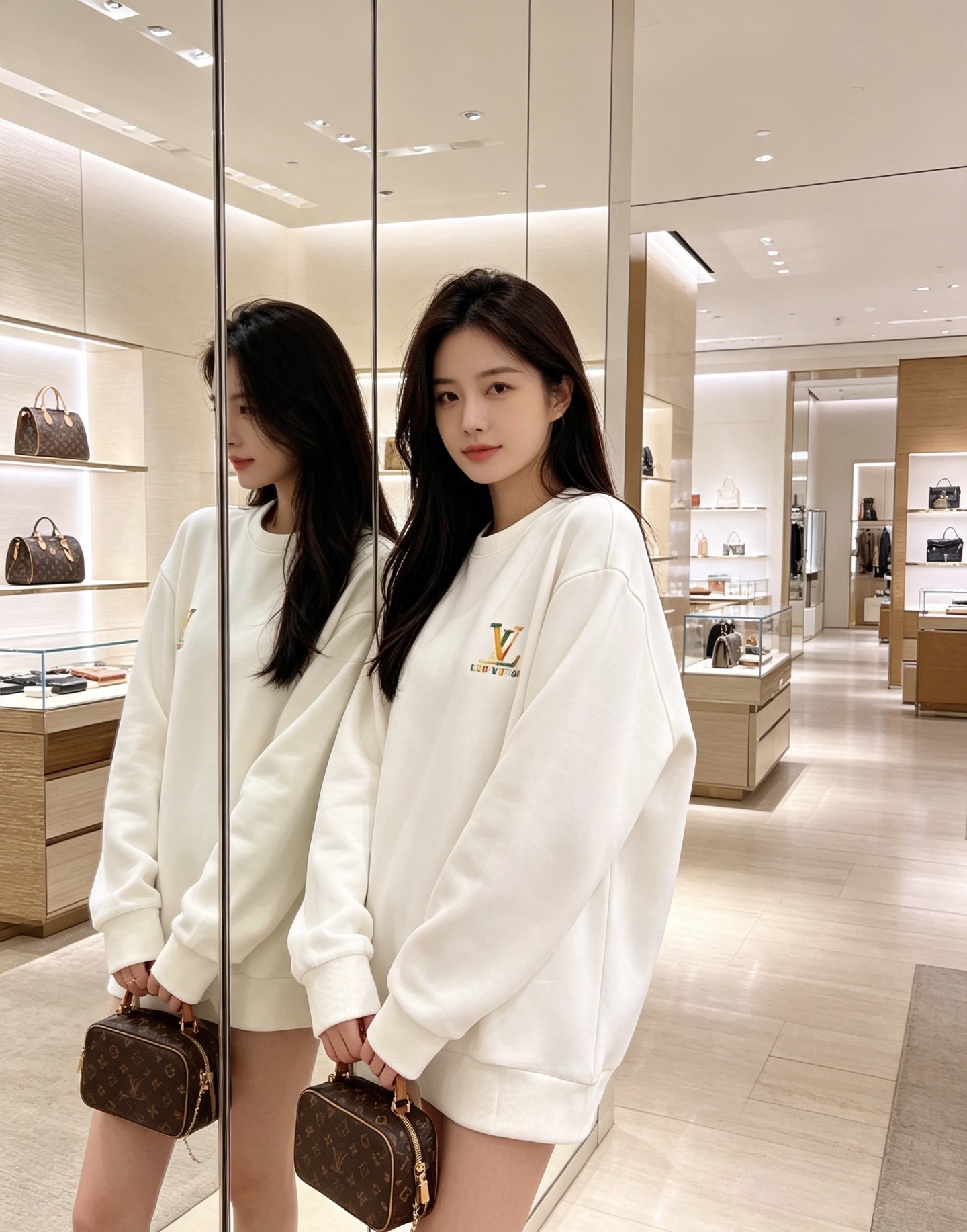 Louis Vuitton 路易威登 2026秋冬新款彩色刺绣LV圆领卫衣 原版五金辅料完整复刻，高品质空气层面料，软糯