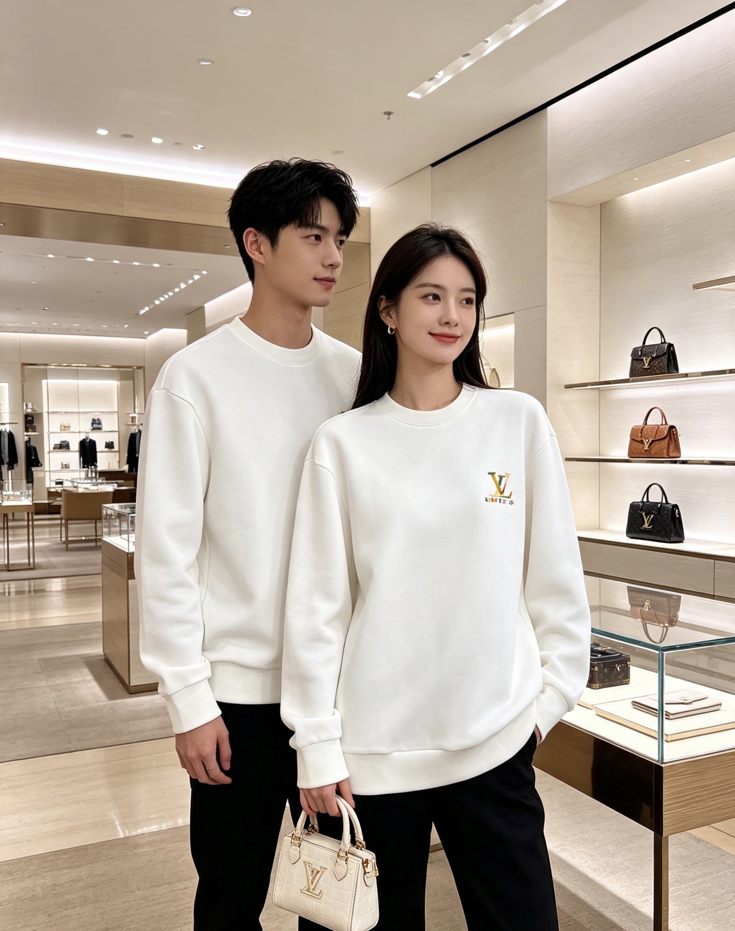 Louis Vuitton 路易威登 2026秋冬新款彩色刺绣LV圆领卫衣 原版五金辅料完整复刻，高品质空气层面料，软糯