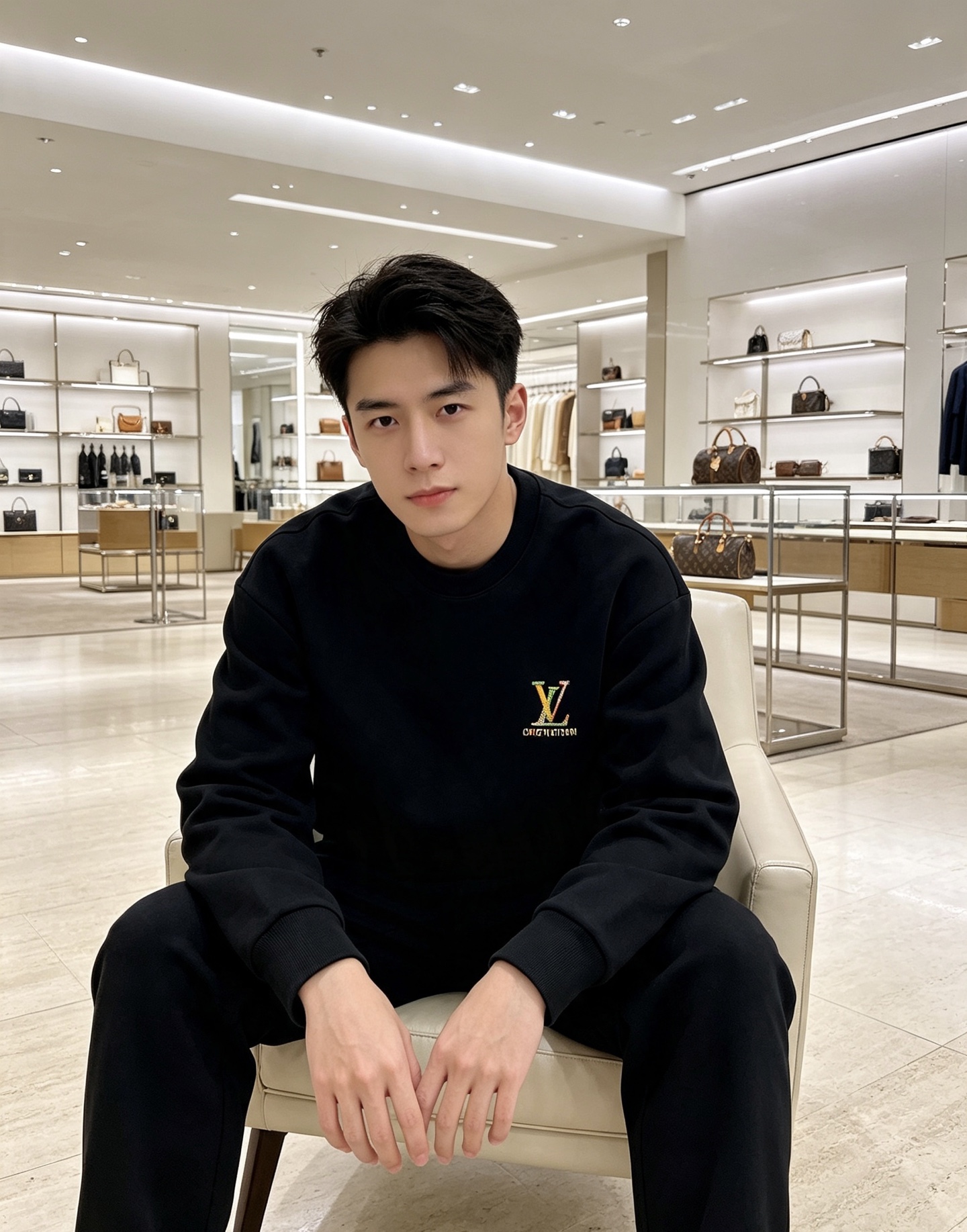 Louis Vuitton 路易威登 2026秋冬新款彩色刺绣LV圆领卫衣 原版五金辅料完整复刻，高品质空气层面料，软糯
