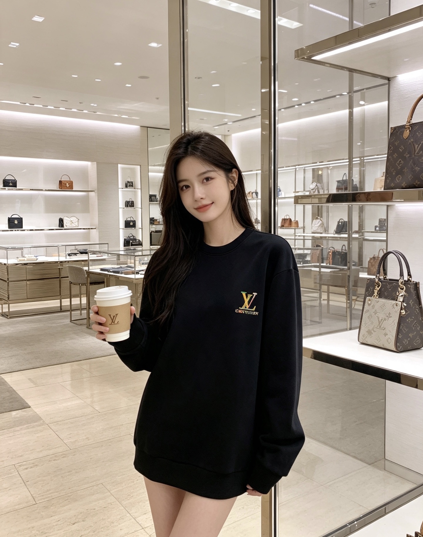 Louis Vuitton 路易威登 2026秋冬新款彩色刺绣LV圆领卫衣 原版五金辅料完整复刻，高品质空气层面料，软糯