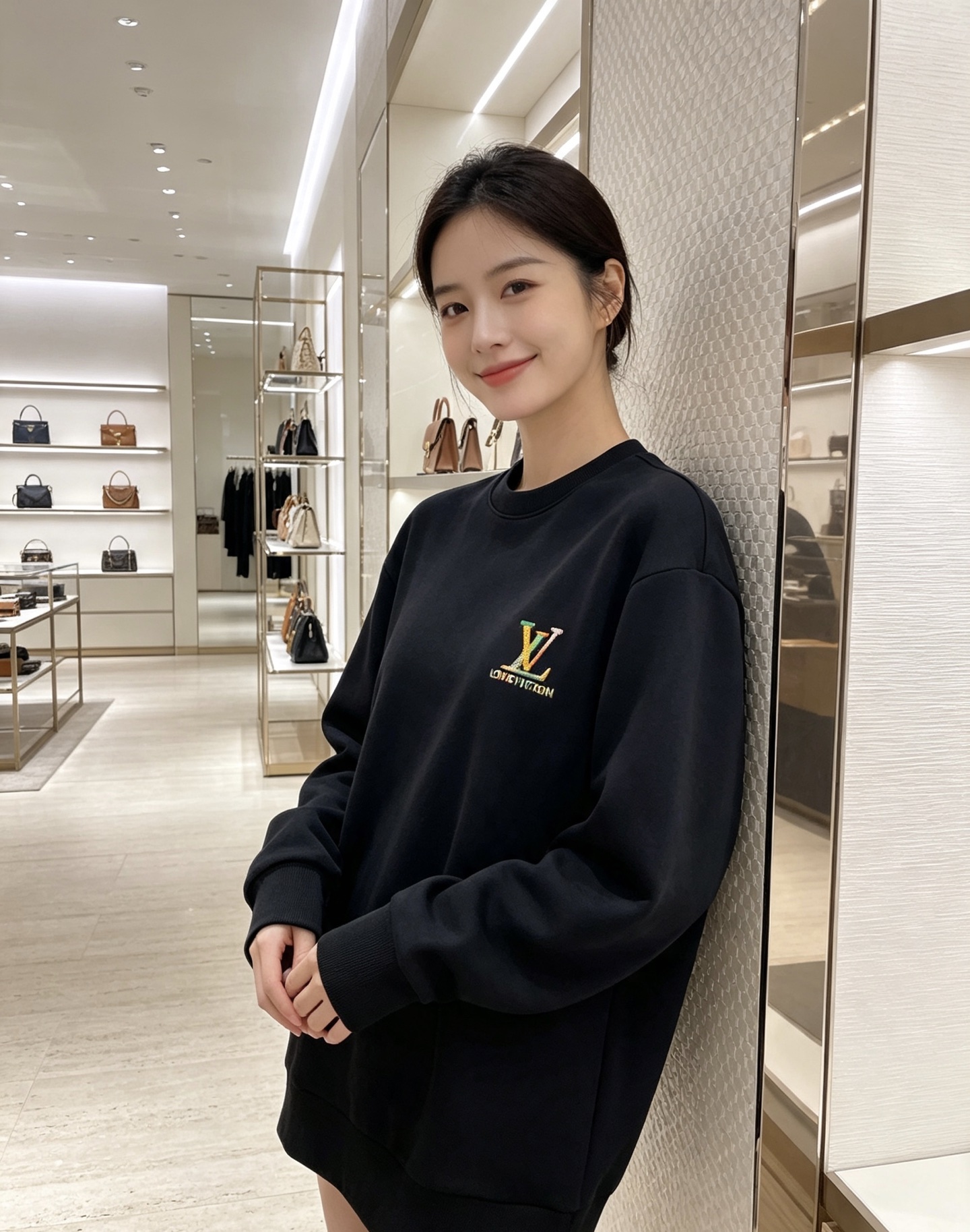 Louis Vuitton 路易威登 2026秋冬新款彩色刺绣LV圆领卫衣 原版五金辅料完整复刻，高品质空气层面料，软糯