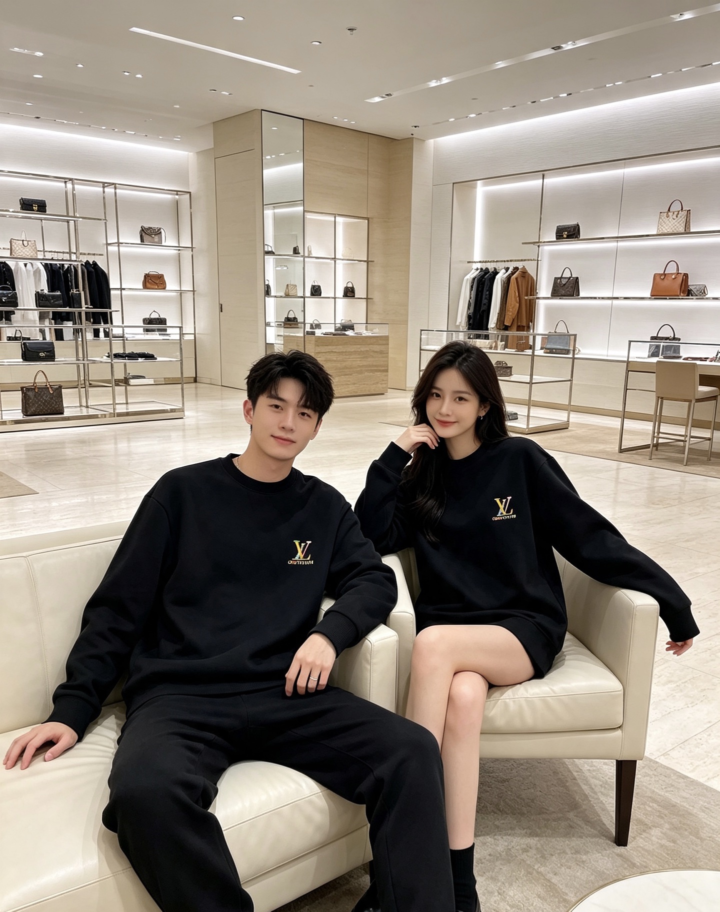 Louis Vuitton 路易威登 2026秋冬新款彩色刺绣LV圆领卫衣 原版五金辅料完整复刻，高品质空气层面料，软糯