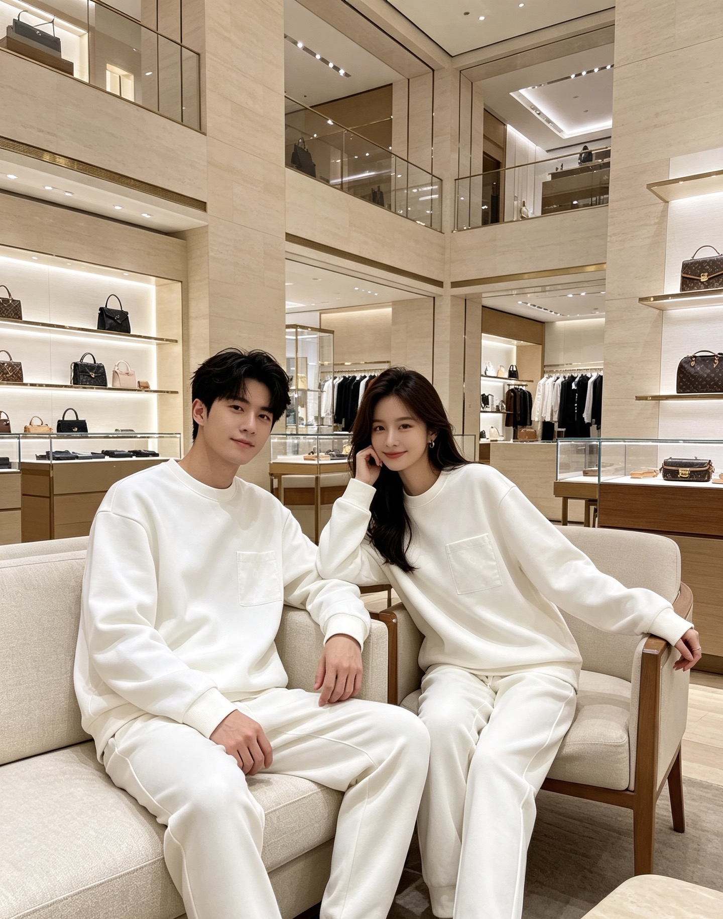 Louis Vuitton 路易威登 2026秋冬新款暗纹老花贴袋圆领卫衣 lv原版五金辅料完整复刻，高品质空气层面料，