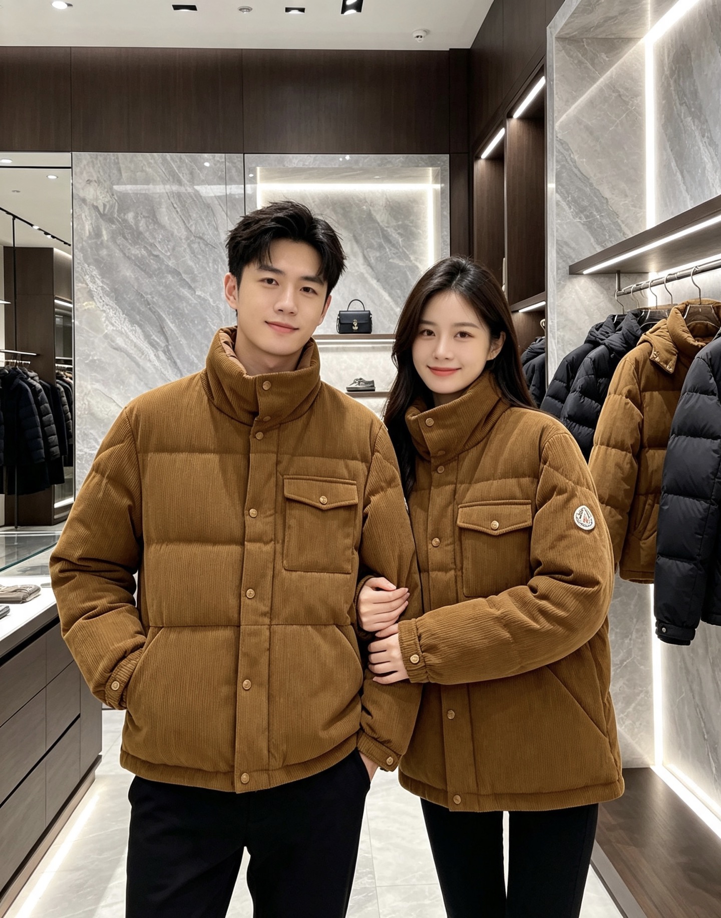 Moncler 蒙口 2026秋冬新款灯芯绒立领羽绒服,90新国标白鸭绒 全套原版定制五金,纽扣、袖标细节高度还原 复古 Moncler 蒙口 2026秋冬新款灯芯绒立领羽绒服,90新国标白鸭绒 全套原版定制五金,纽扣、袖标细节高度还原 复古