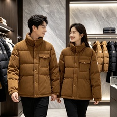 Moncler 蒙口 2026秋冬新款灯芯绒立领羽绒服,90新国标白鸭绒 全套原版定制五金,纽扣、袖标细节高度还原 复古 Moncler 蒙口 2026秋冬新款灯芯绒立领羽绒服,90新国标白鸭绒 全套原版定制五金,纽扣、袖标细节高度还原 复古