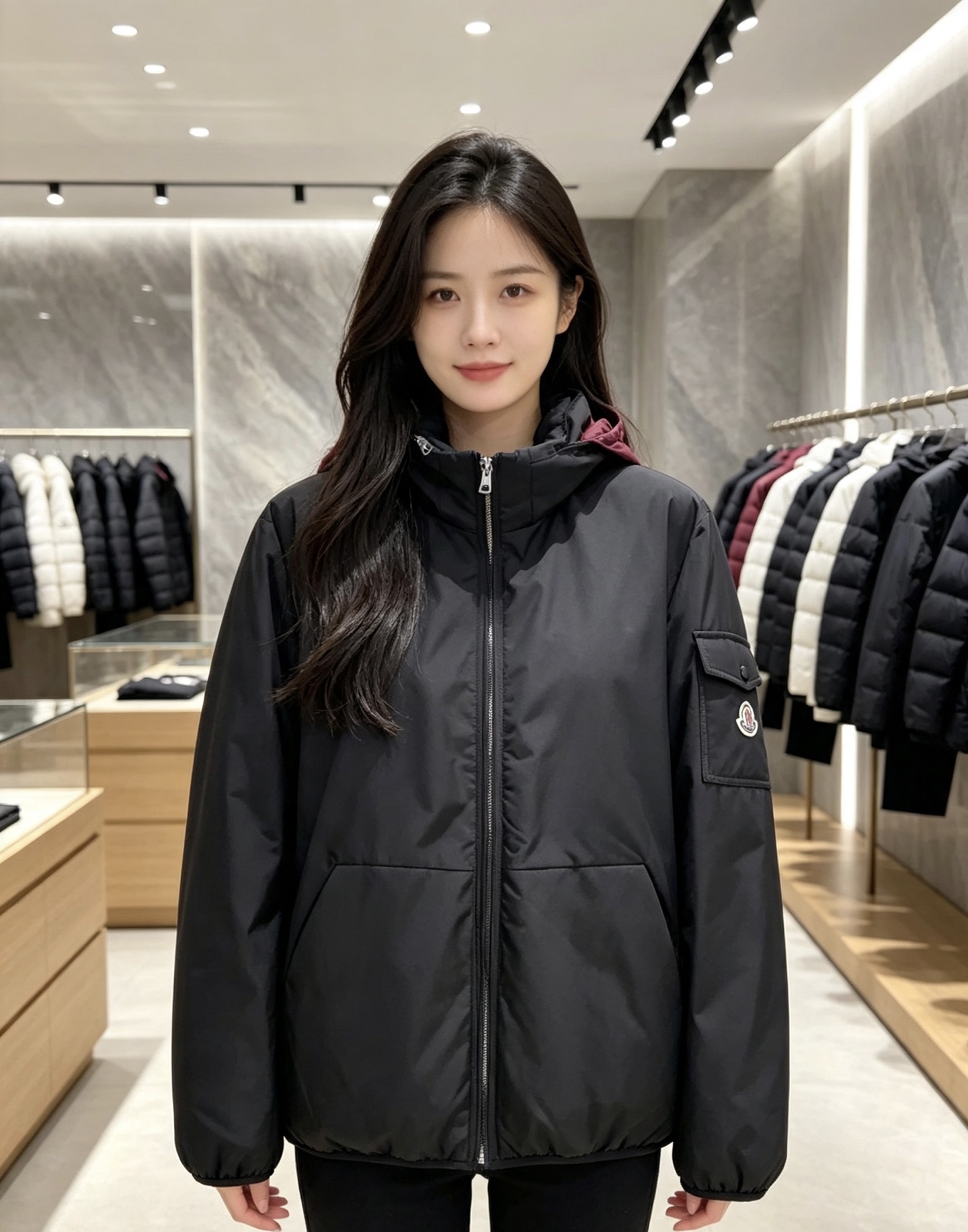 MONCLER|盟可睐 蒙口2026秋冬连帽羽绒服, 全套原版定制五金,拉链、袖标细节还原到位 防风抗皱功能性面料,撞色 MONCLER|盟可睐 蒙口2026秋冬连帽羽绒服, 全套原版定制五金,拉链、袖标细节还原到位 防风抗皱功能性面料,撞色