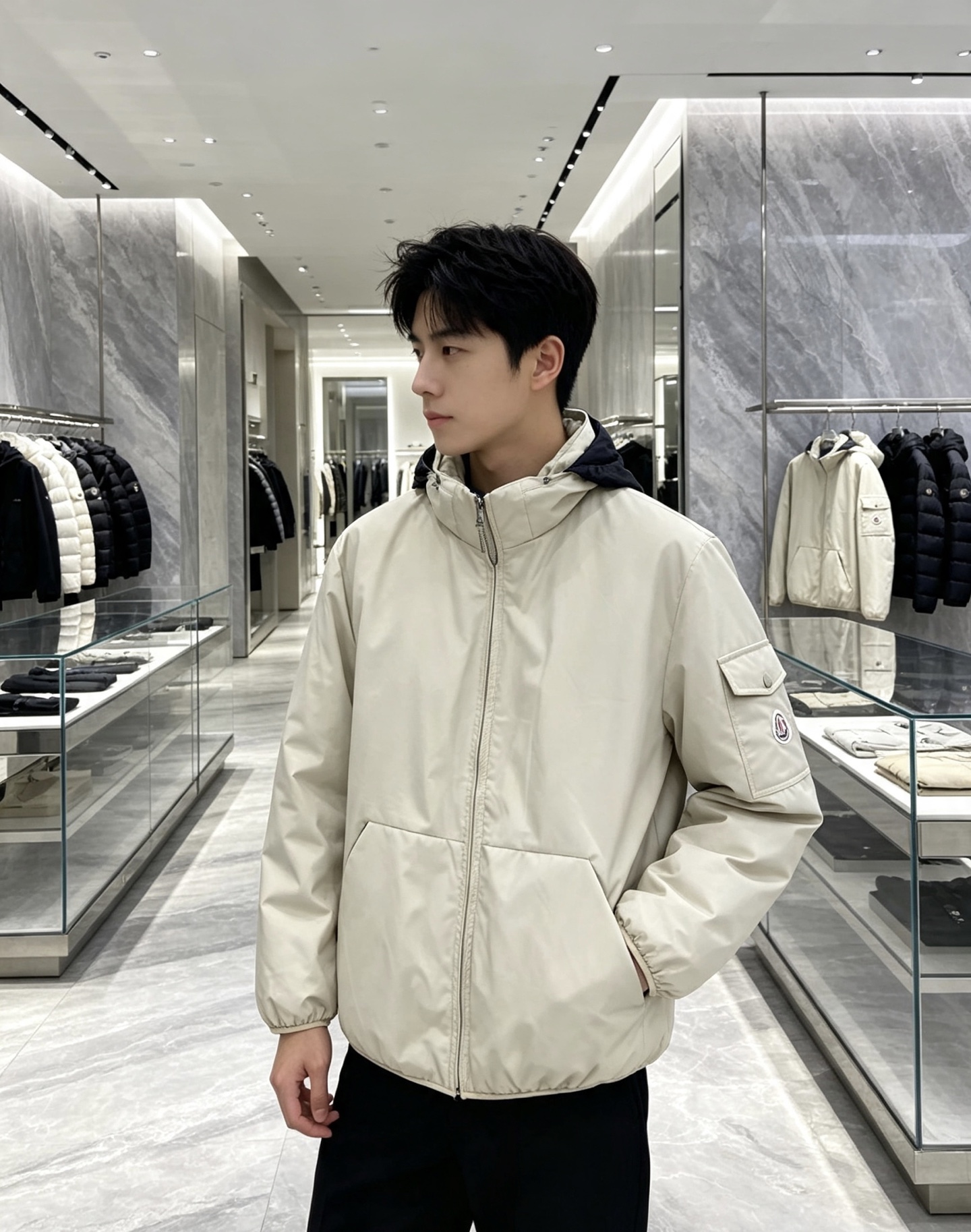 MONCLER|盟可睐 蒙口2026秋冬连帽羽绒服, 全套原版定制五金,拉链、袖标细节还原到位 防风抗皱功能性面料,撞色 MONCLER|盟可睐 蒙口2026秋冬连帽羽绒服, 全套原版定制五金,拉链、袖标细节还原到位 防风抗皱功能性面料,撞色