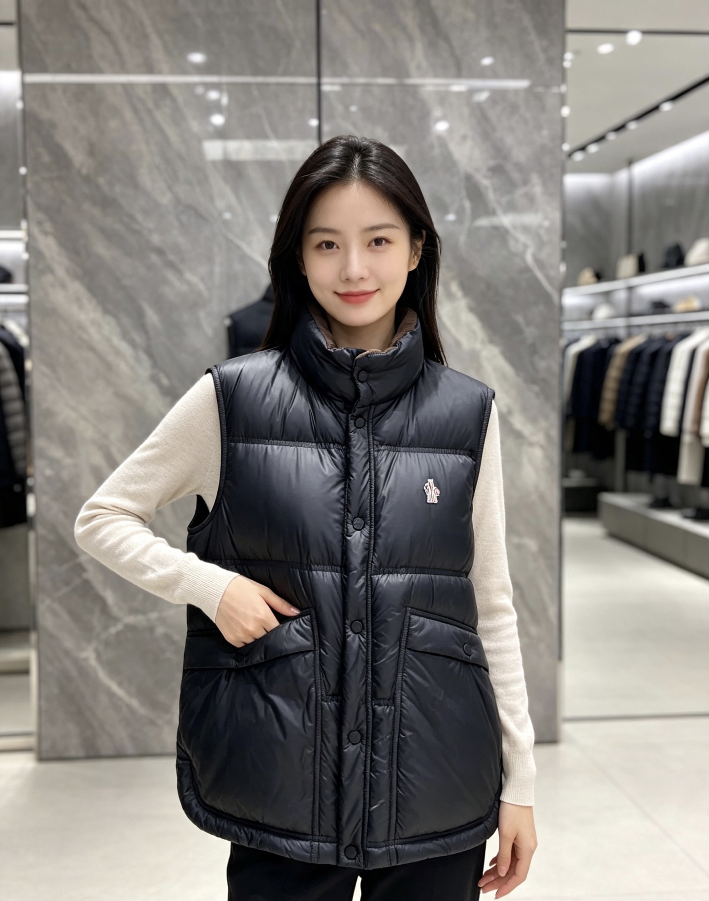 Moncler|盟可睐 2026秋冬新款蒙口 90新国标白鸭绒填充 原版五金配件,纽扣刺绣细节高度还原 立领羽绒马甲,双 Moncler|盟可睐 2026秋冬新款蒙口 90新国标白鸭绒填充 原版五金配件,纽扣刺绣细节高度还原 立领羽绒马甲,双