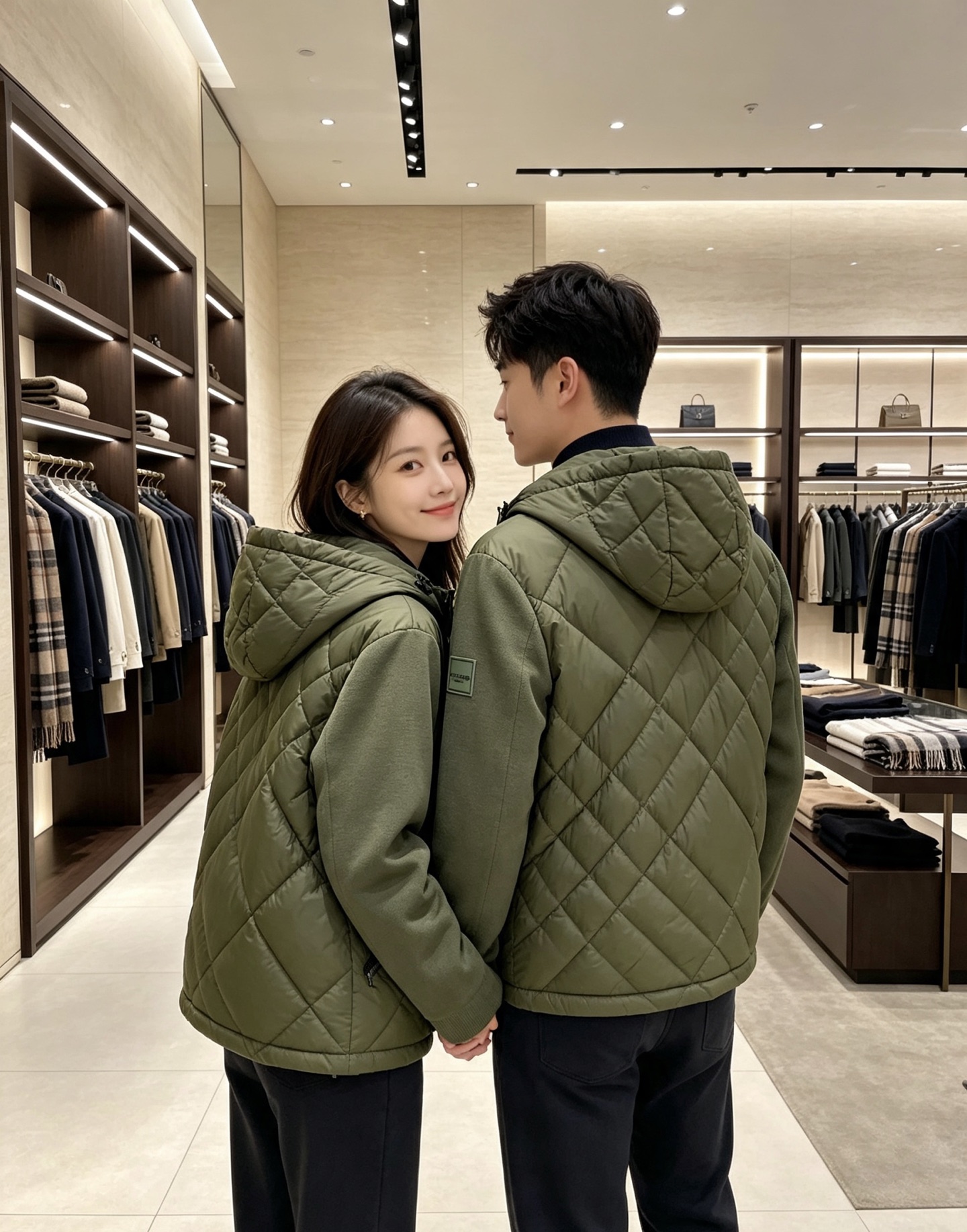 Burberry 巴宝莉 2026秋冬轻熟风菱格连帽羽绒服,菱形分格充绒,上身轻盈蓬松不压身;衣身羽绒面料搭配针织拼接衣 Burberry 巴宝莉 2026秋冬轻熟风菱格连帽羽绒服,菱形分格充绒,上身轻盈蓬松不压身;衣身羽绒面料搭配针织拼接衣