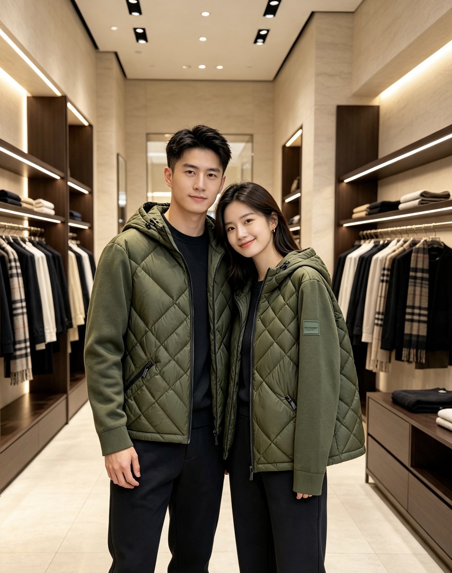 Burberry 巴宝莉 2026秋冬轻熟风菱格连帽羽绒服,菱形分格充绒,上身轻盈蓬松不压身;衣身羽绒面料搭配针织拼接衣 Burberry 巴宝莉 2026秋冬轻熟风菱格连帽羽绒服,菱形分格充绒,上身轻盈蓬松不压身;衣身羽绒面料搭配针织拼接衣