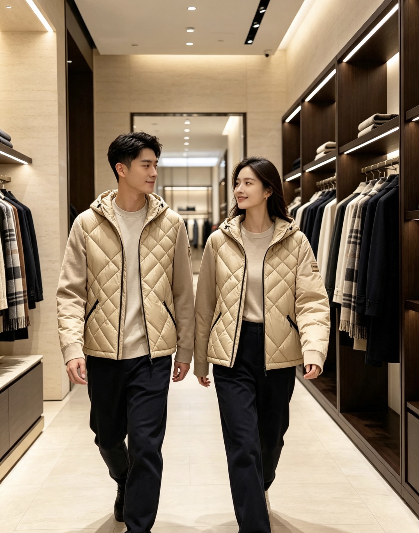 Burberry 巴宝莉 2026秋冬轻熟风菱格连帽羽绒服,菱形分格充绒,上身轻盈蓬松不压身;衣身羽绒面料搭配针织拼接衣 Burberry 巴宝莉 2026秋冬轻熟风菱格连帽羽绒服,菱形分格充绒,上身轻盈蓬松不压身;衣身羽绒面料搭配针织拼接衣
