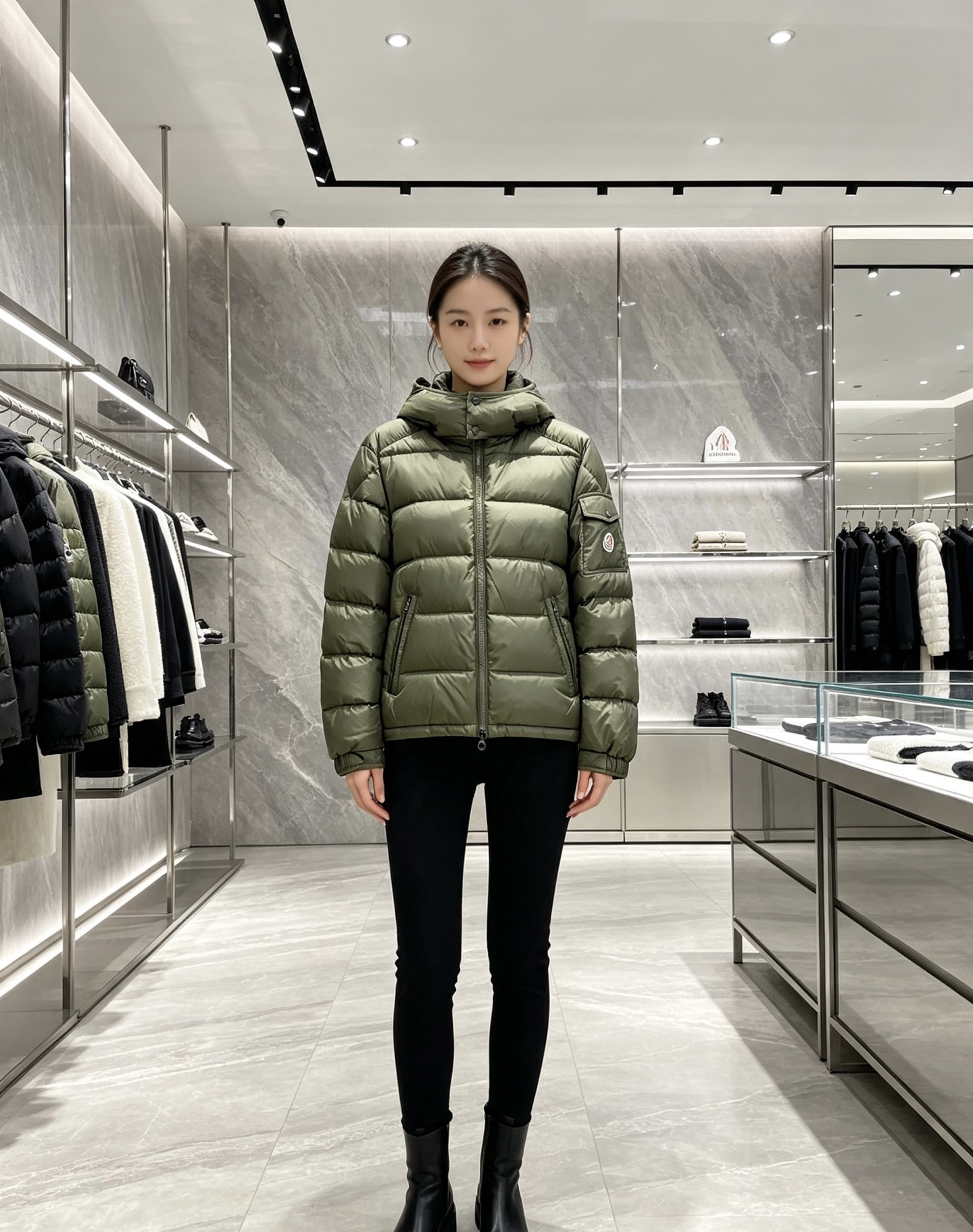 moncler 蒙口 2026秋冬新款连帽羽绒服 军绿、亮黑双色,风格区分清晰,受众全覆盖。 高密防风防水面料,表层顺滑 moncler 蒙口 2026秋冬新款连帽羽绒服 军绿、亮黑双色,风格区分清晰,受众全覆盖。 高密防风防水面料,表层顺滑