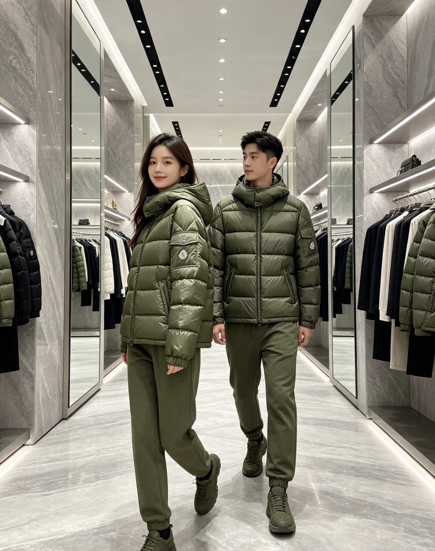 moncler 蒙口 2026秋冬新款连帽羽绒服 军绿、亮黑双色,风格区分清晰,受众全覆盖。 高密防风防水面料,表层顺滑 moncler 蒙口 2026秋冬新款连帽羽绒服 军绿、亮黑双色,风格区分清晰,受众全覆盖。 高密防风防水面料,表层顺滑