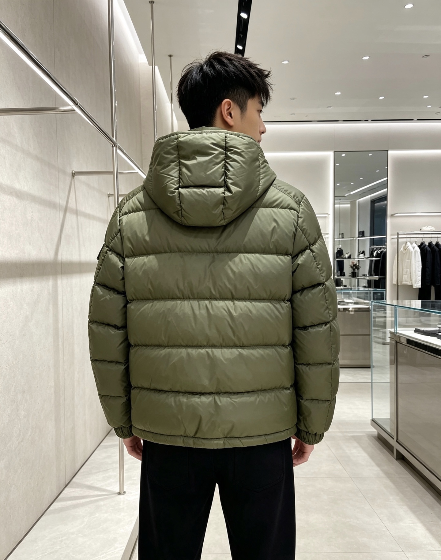 moncler 蒙口 2026秋冬新款连帽羽绒服 军绿、亮黑双色,风格区分清晰,受众全覆盖。 高密防风防水面料,表层顺滑 moncler 蒙口 2026秋冬新款连帽羽绒服 军绿、亮黑双色,风格区分清晰,受众全覆盖。 高密防风防水面料,表层顺滑