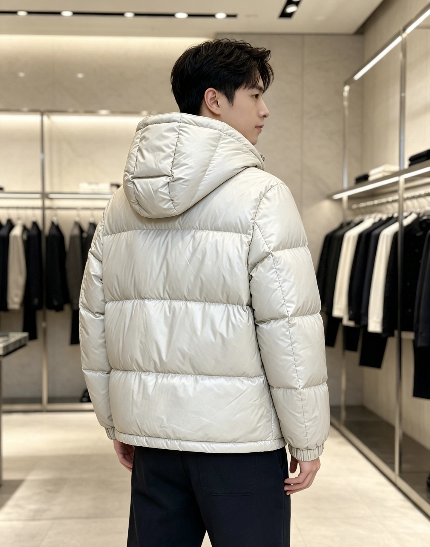 Prada 普拉达 2026秋冬重磅新款|Prada连帽短款羽绒服上新 经典三角金属铭牌,低调轻奢辨识度拉满 高光亮面防 Prada 普拉达 2026秋冬重磅新款|Prada连帽短款羽绒服上新 经典三角金属铭牌,低调轻奢辨识度拉满 高光亮面防