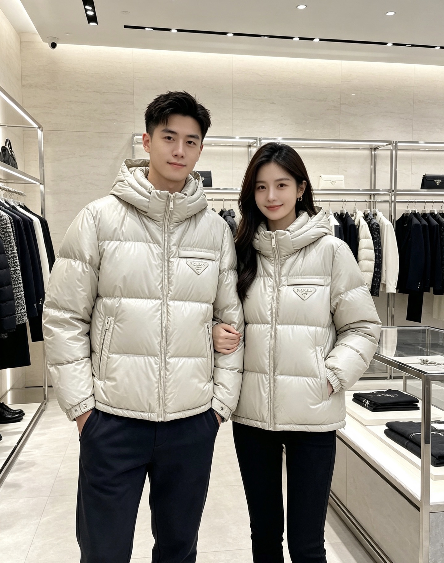 Prada 普拉达 2026秋冬重磅新款|Prada连帽短款羽绒服上新 经典三角金属铭牌,低调轻奢辨识度拉满 高光亮面防 Prada 普拉达 2026秋冬重磅新款|Prada连帽短款羽绒服上新 经典三角金属铭牌,低调轻奢辨识度拉满 高光亮面防