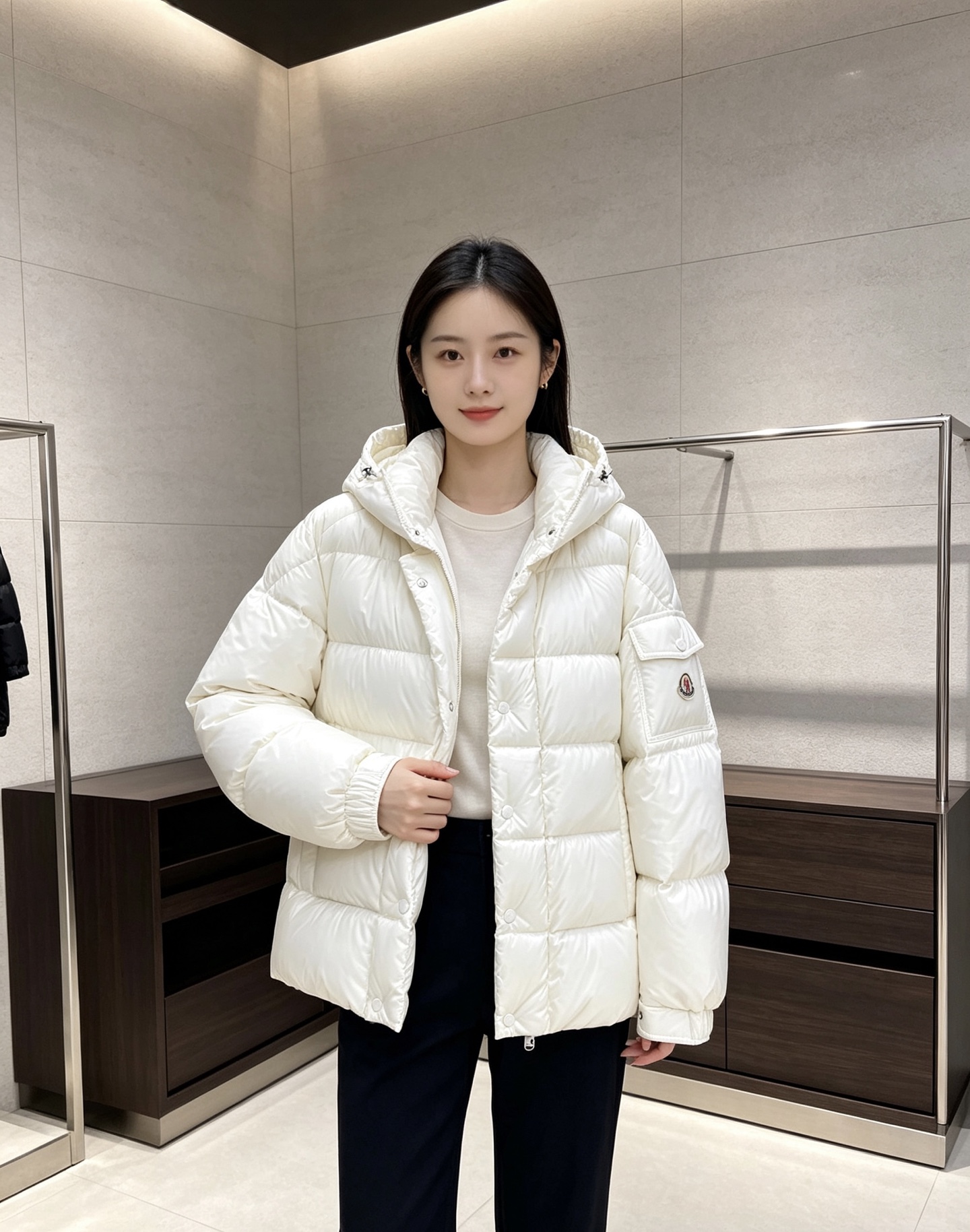 Moncler 蒙口 2026冬季御寒王牌|蒙口经典方格短款连帽羽绒 黑白双色齐发,百搭不出错,覆盖所有客户穿搭需求。 Moncler 蒙口 2026冬季御寒王牌|蒙口经典方格短款连帽羽绒 黑白双色齐发,百搭不出错,覆盖所有客户穿搭需求。