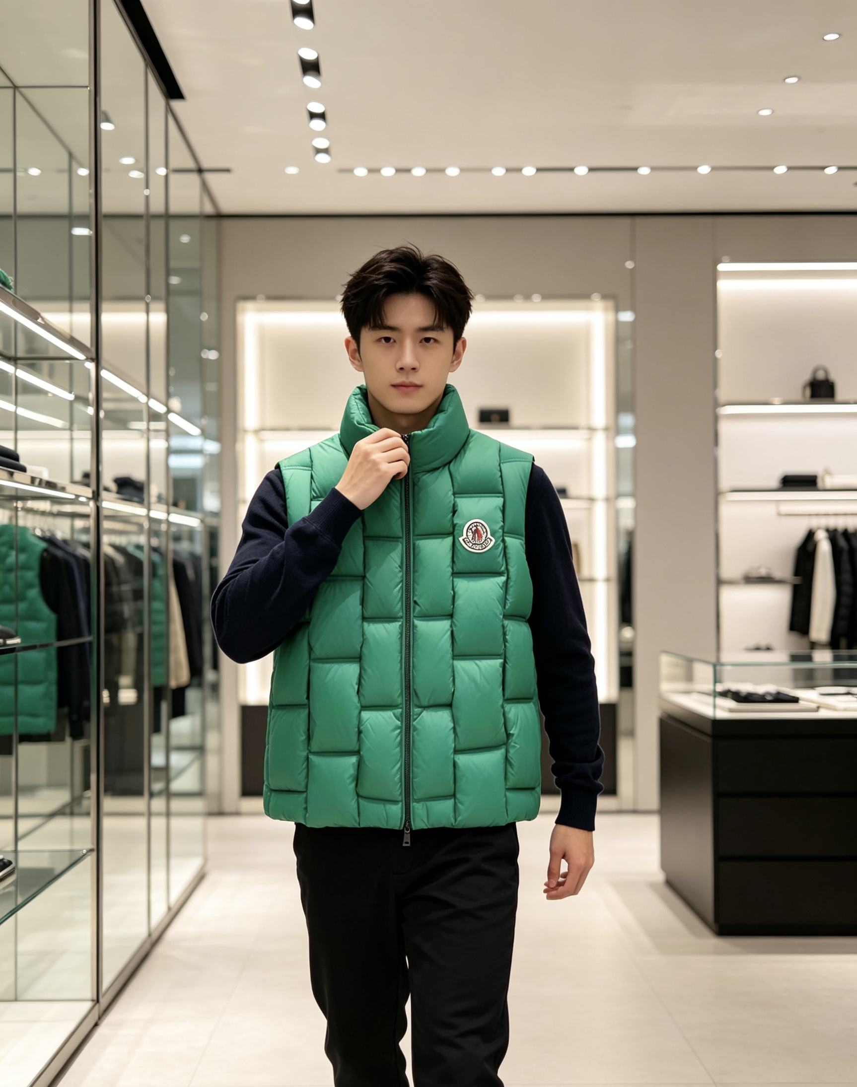 Moncler 蒙口 2026秋冬百搭立领羽绒马甲 ▫️填充工艺:方格分仓锁绒,均匀蓬松,持久保暖不跑绒 ▫️版型设计: Moncler 蒙口 2026秋冬百搭立领羽绒马甲 ▫️填充工艺:方格分仓锁绒,均匀蓬松,持久保暖不跑绒 ▫️版型设计: