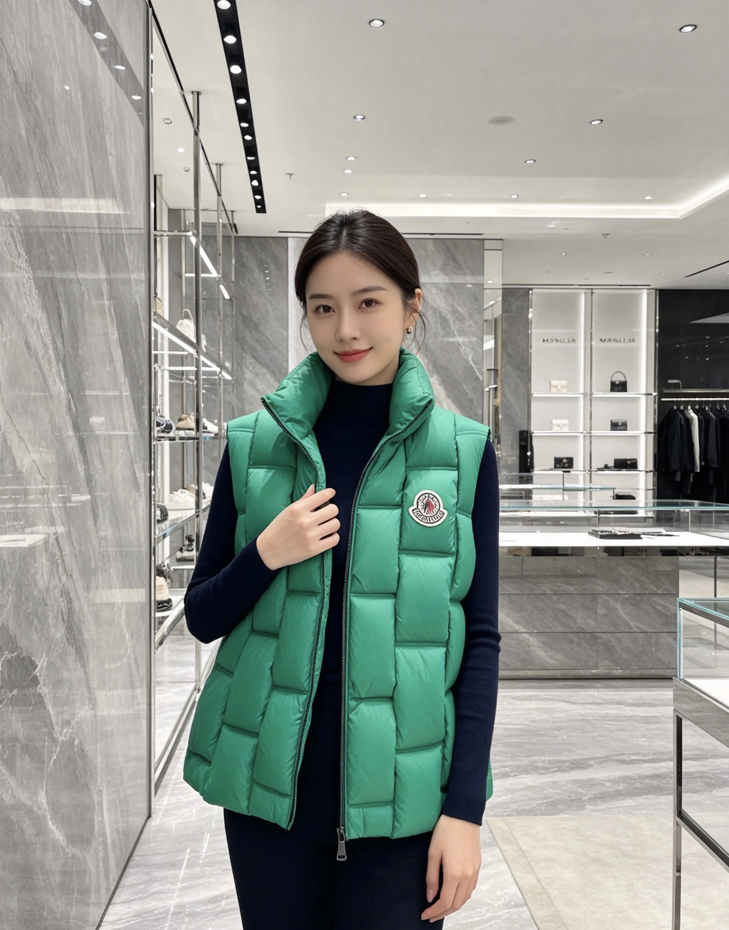 Moncler 蒙口 2026秋冬百搭立领羽绒马甲 ▫️填充工艺:方格分仓锁绒,均匀蓬松,持久保暖不跑绒 ▫️版型设计: Moncler 蒙口 2026秋冬百搭立领羽绒马甲 ▫️填充工艺:方格分仓锁绒,均匀蓬松,持久保暖不跑绒 ▫️版型设计: