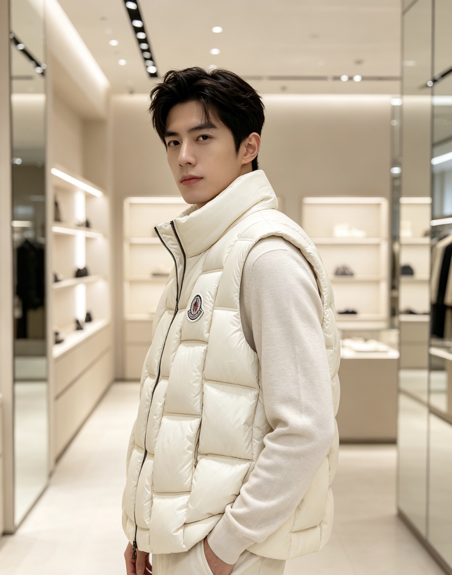 Moncler 蒙口 2026秋冬百搭立领羽绒马甲 ▫️填充工艺:方格分仓锁绒,均匀蓬松,持久保暖不跑绒 ▫️版型设计: Moncler 蒙口 2026秋冬百搭立领羽绒马甲 ▫️填充工艺:方格分仓锁绒,均匀蓬松,持久保暖不跑绒 ▫️版型设计: