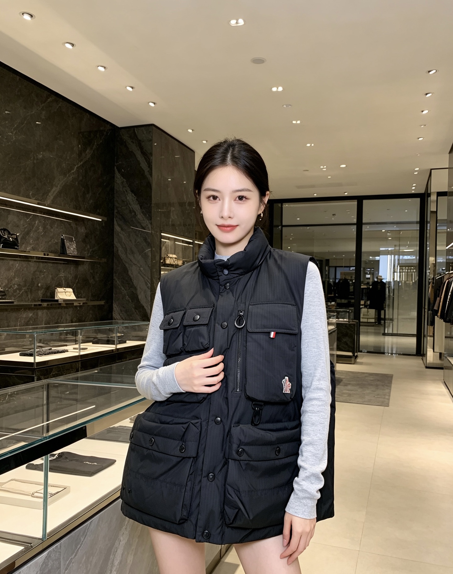 Moncler 蒙口 2026秋冬新款户外工装羽绒马甲上新✨ 填充90高纯度白鸭绒,轻盈保暖无臃肿感 多口袋工装立体剪裁 Moncler 蒙口 2026秋冬新款户外工装羽绒马甲上新✨ 填充90高纯度白鸭绒,轻盈保暖无臃肿感 多口袋工装立体剪裁